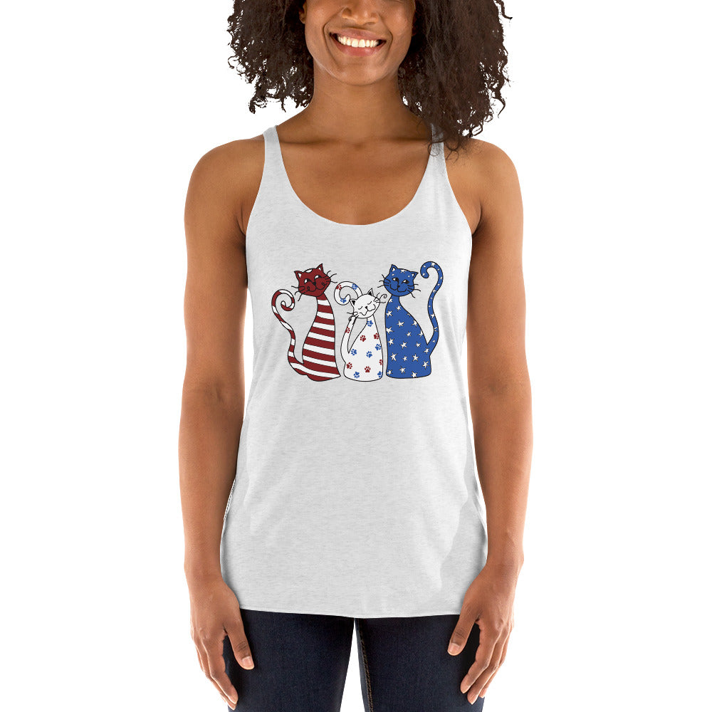 Whimsy Americana Cats Tank