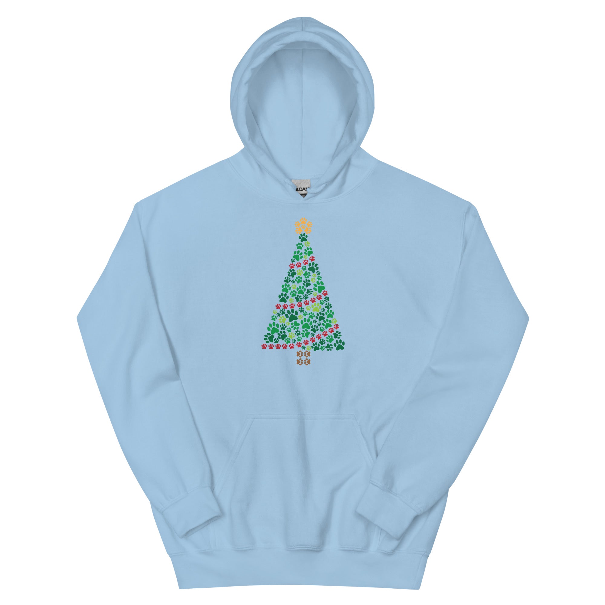 Garland of Paws Christmas Tree Hoodie