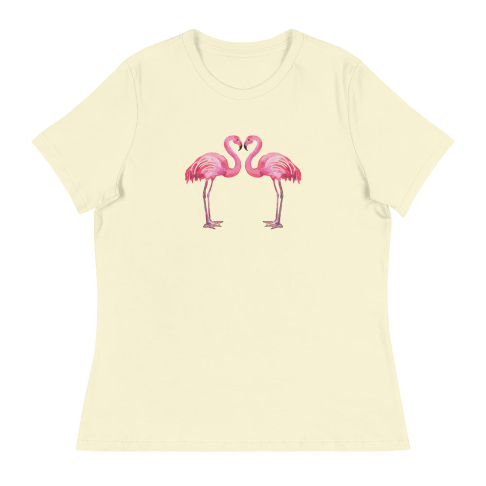 Flamingo Love Women's Relaxed T-Shirt