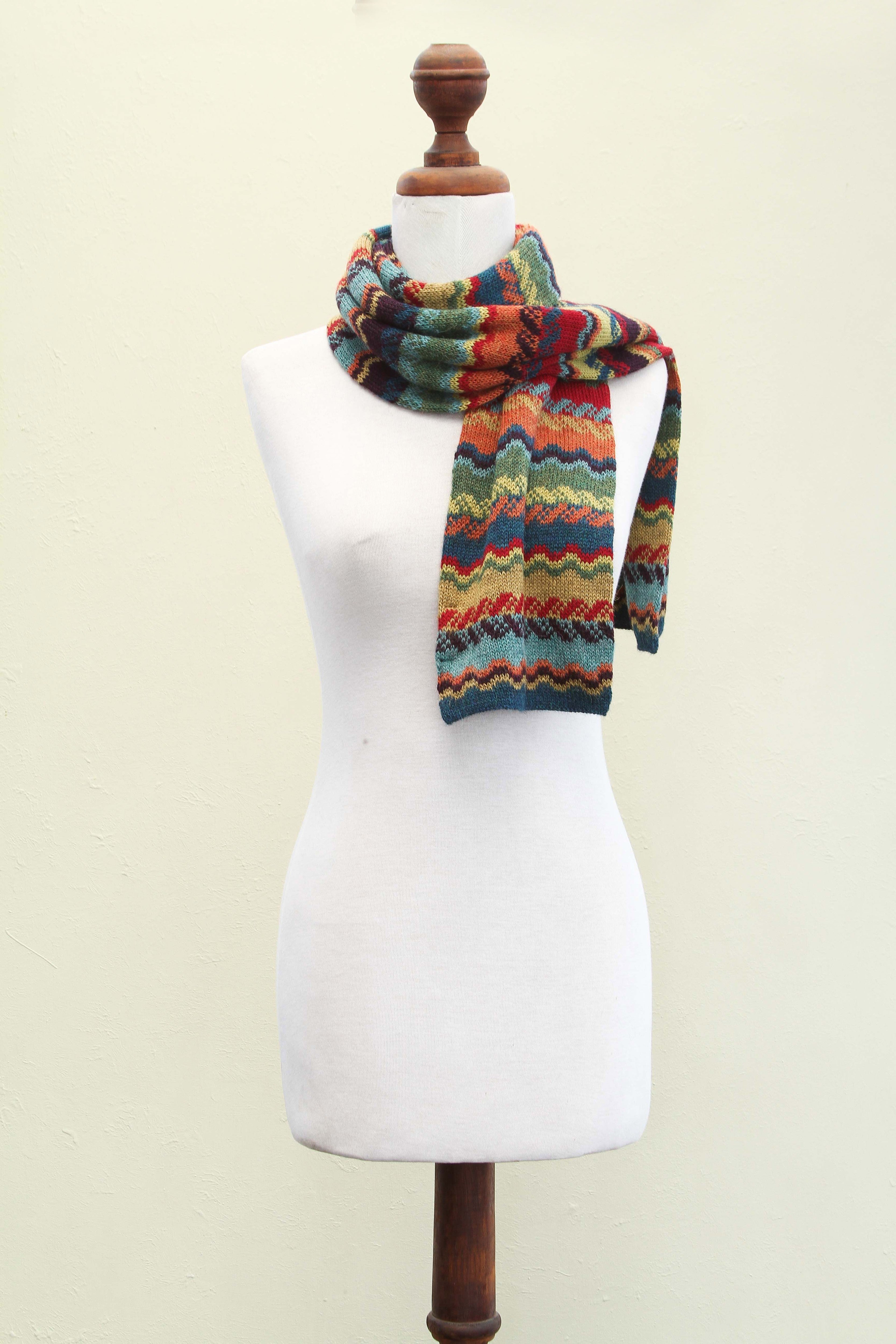 Fresh Winter Multicolor Women's Alpaca Scarf