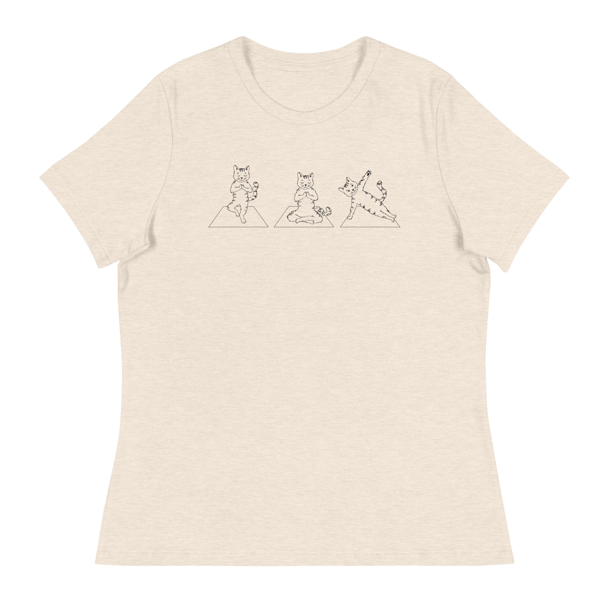 Cat Yoga Pose Relaxed T-Shirt