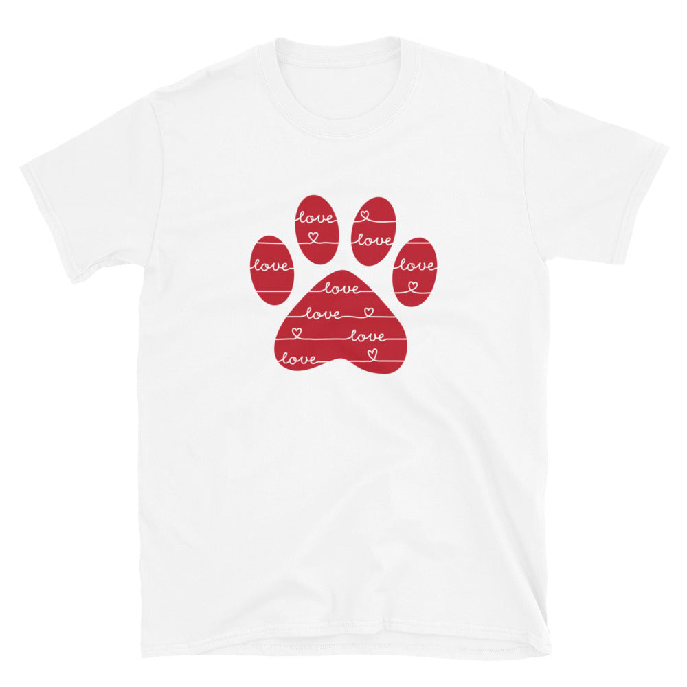 Love & More Love Paw Print T-Shirt