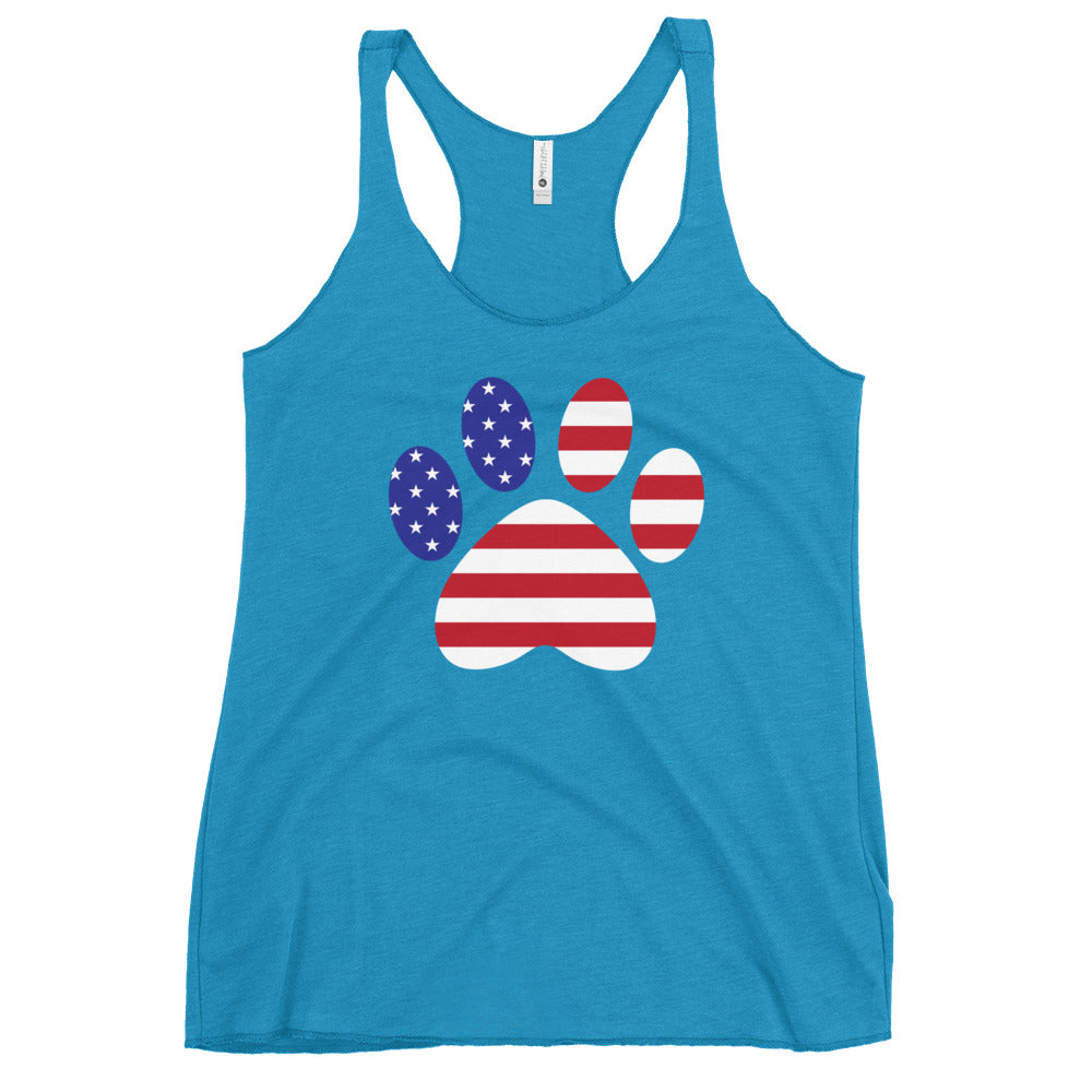 Patriotic Paw Print Tank