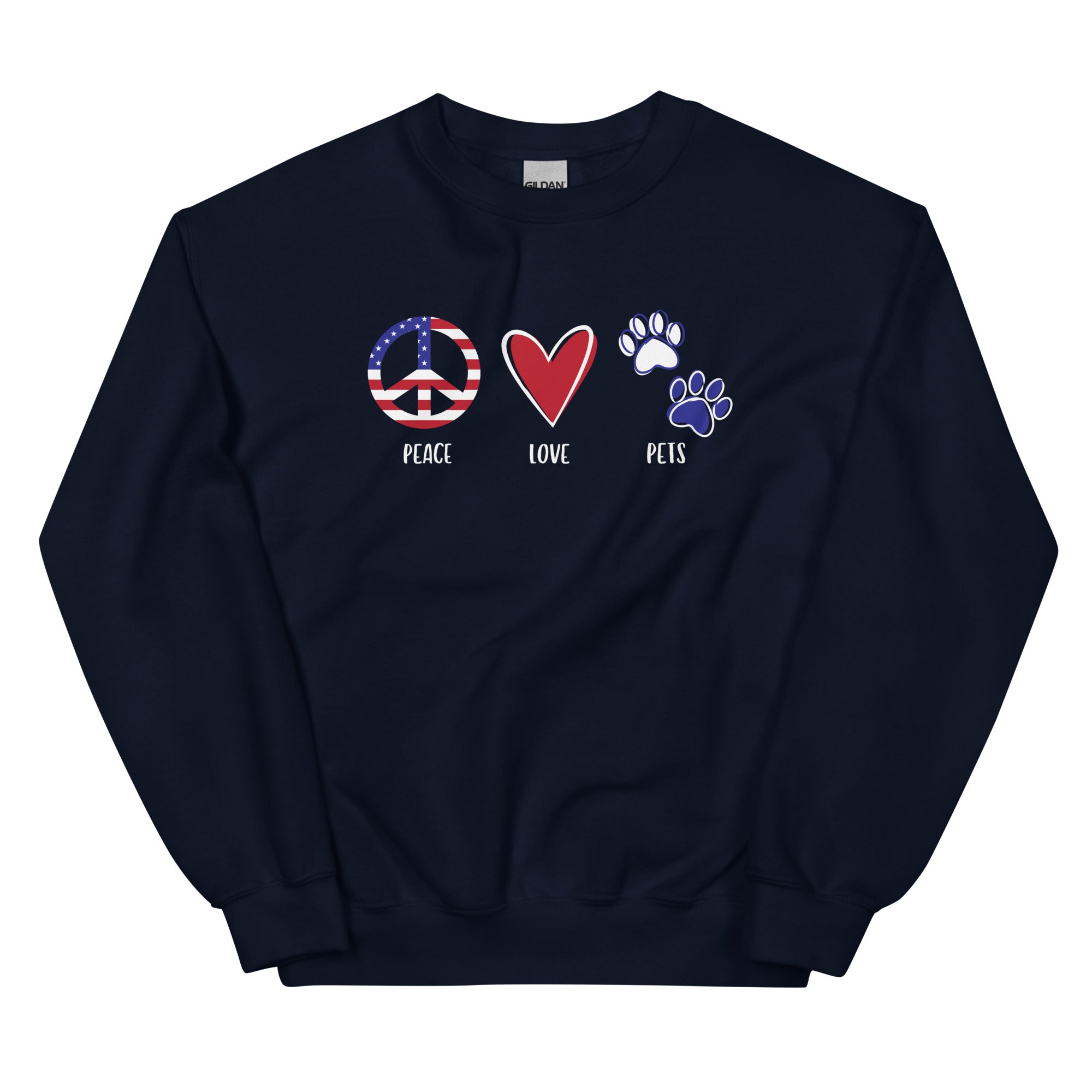 Peace Love & Pets Crewneck Sweatshirt