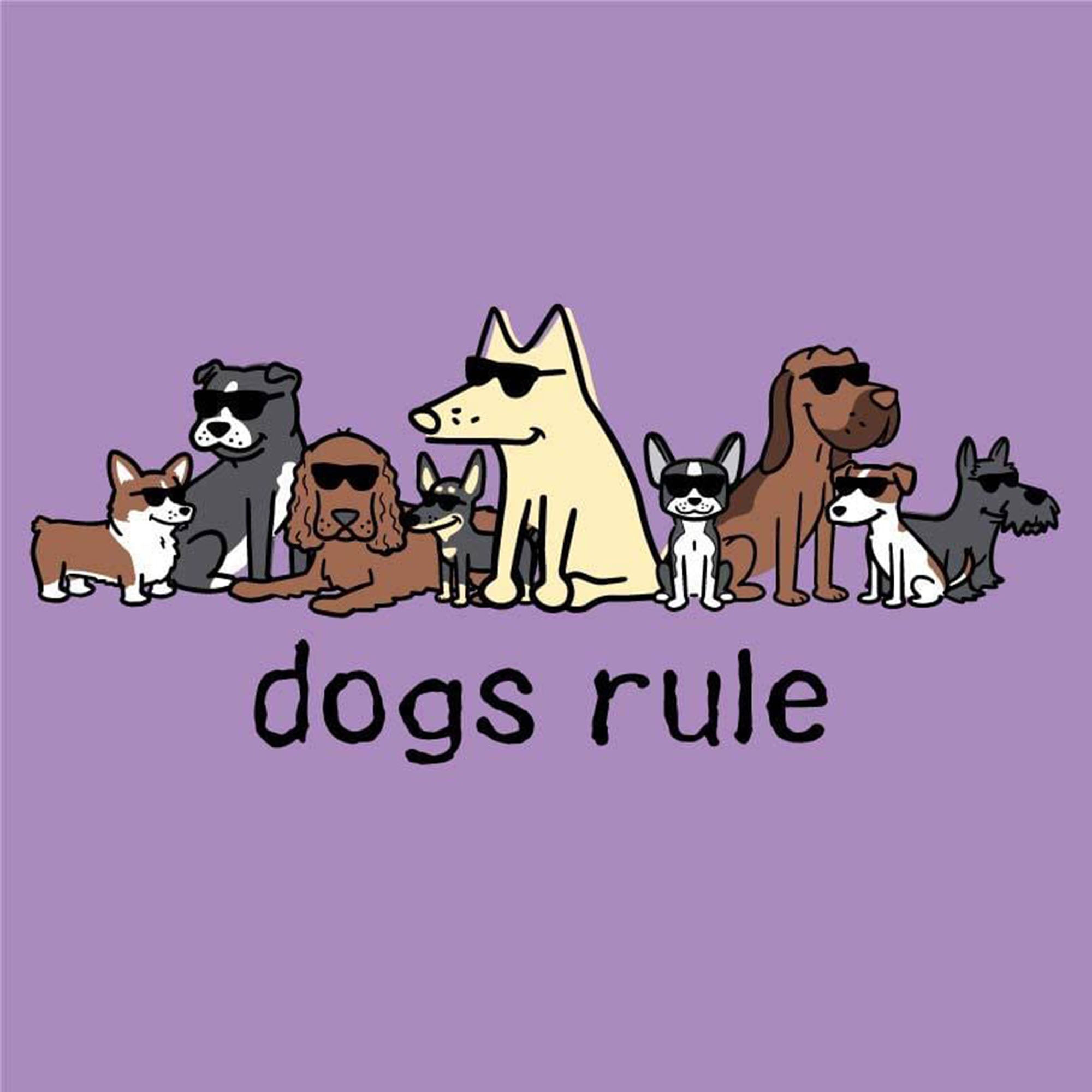 Teddy the Dog Dogs Rule V-Neck