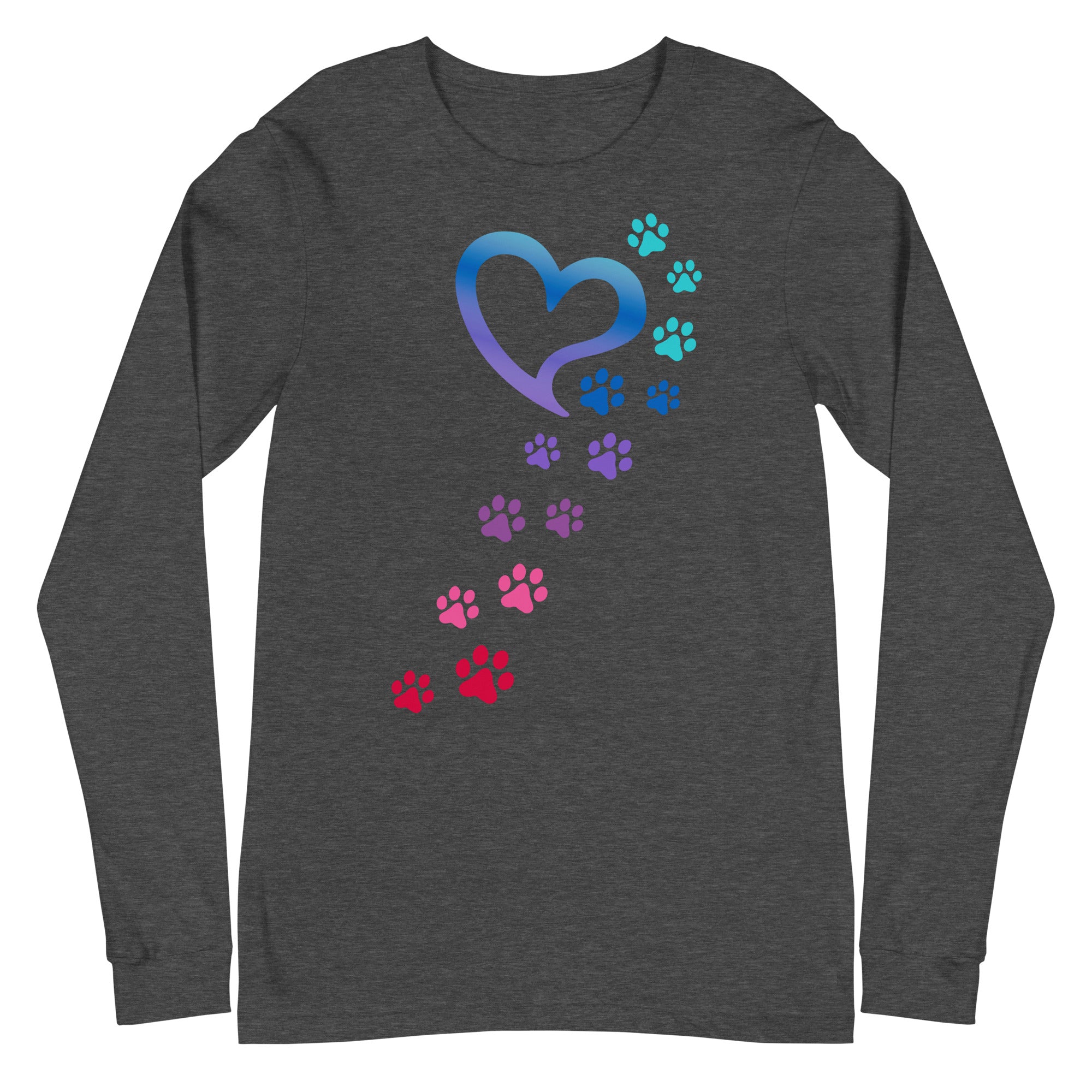 Rainbow Paws To My Heart Long Sleeve Tee