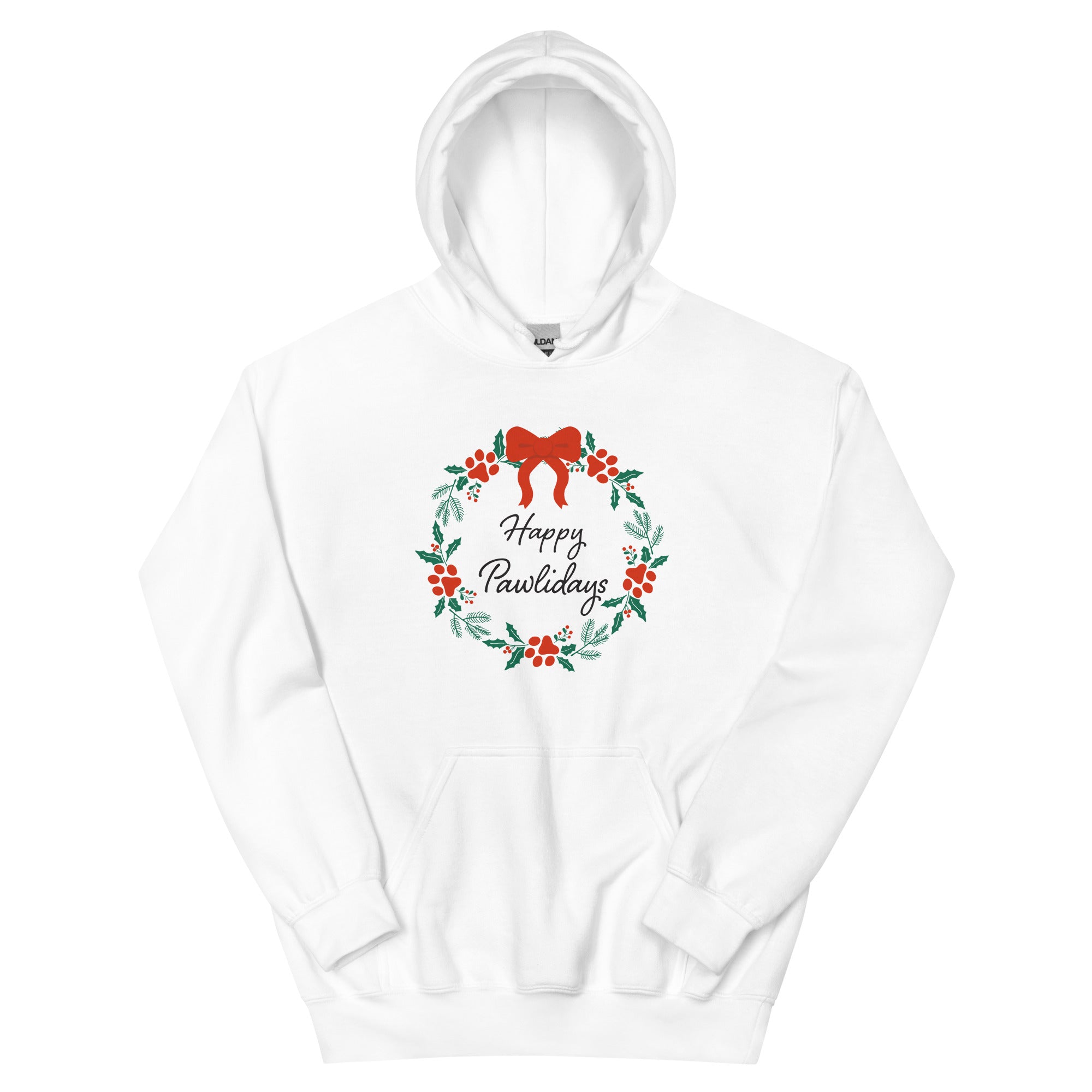 Happy Pawlidays Wreath Hoodie