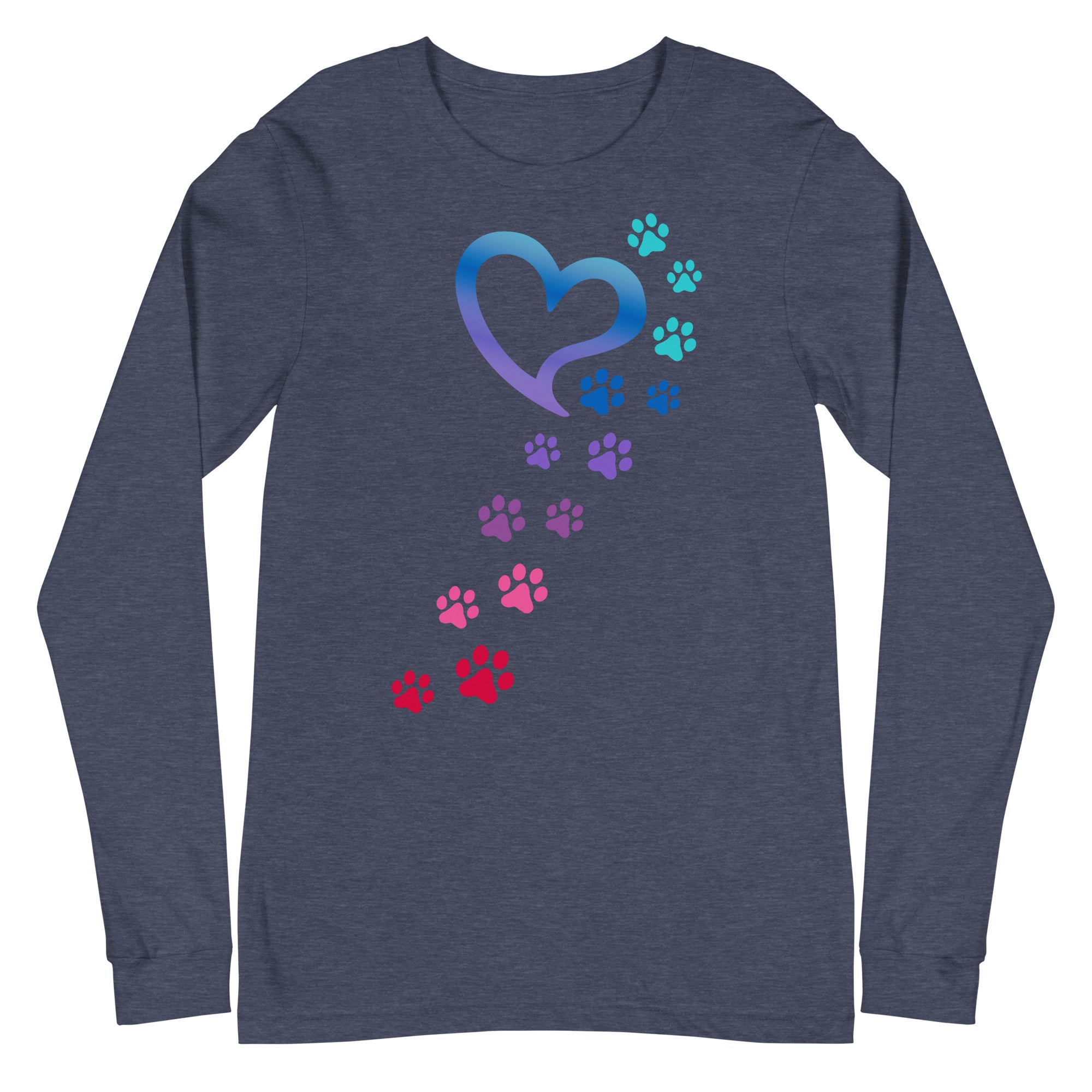 Rainbow Paws To My Heart Long Sleeve Tee