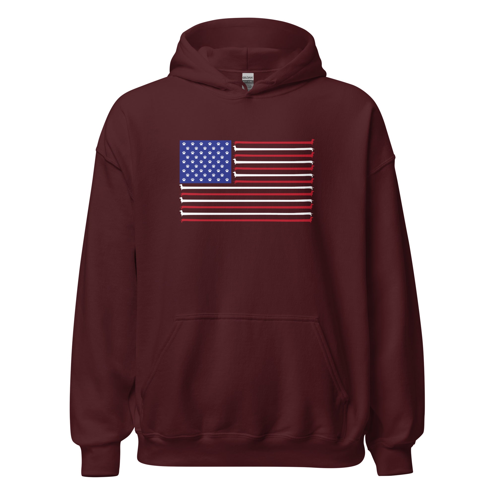 Dachshund Stars and Stripes Hoodie