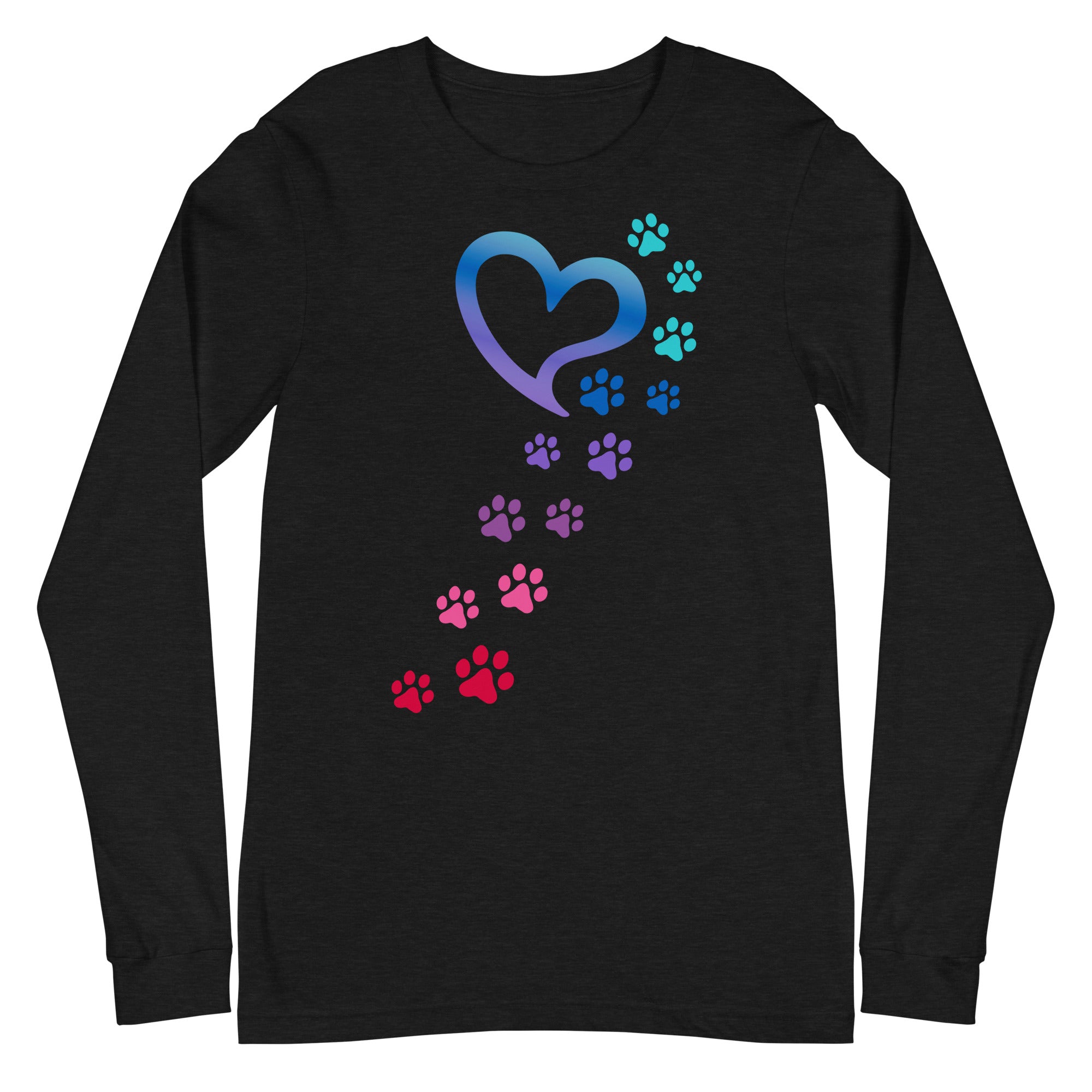 Rainbow Paws To My Heart Long Sleeve Tee