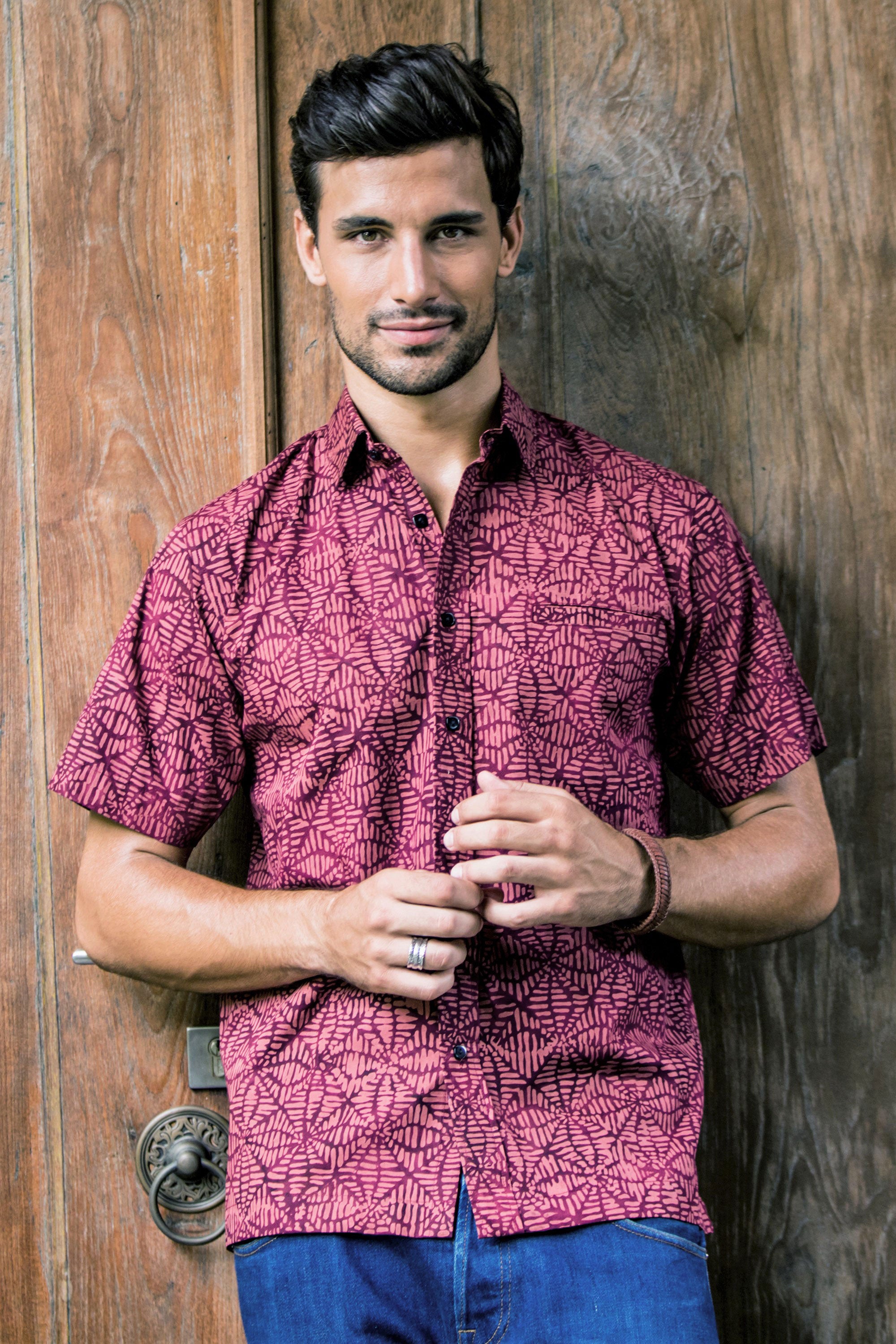 Distinguished Traveler Cotton Batik Shirt