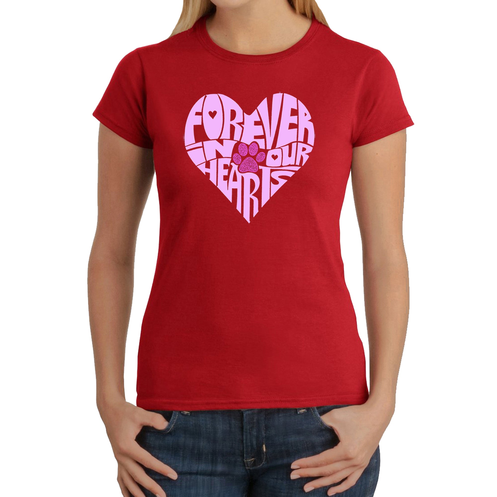 Forever In Our Hearts - Women's Word Art T-Shirt