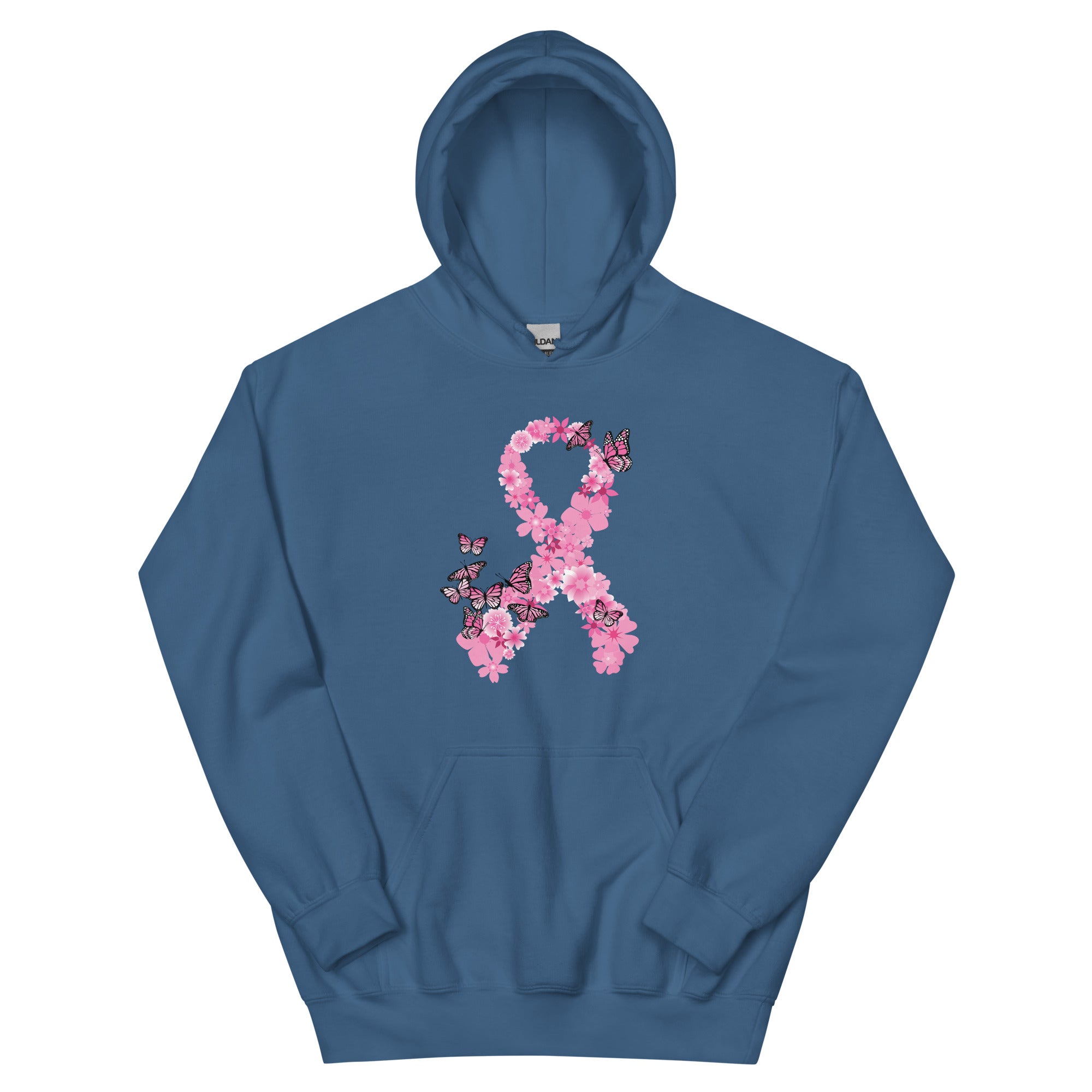 Pink Ribbon Butterflies Take Flight Hoodie