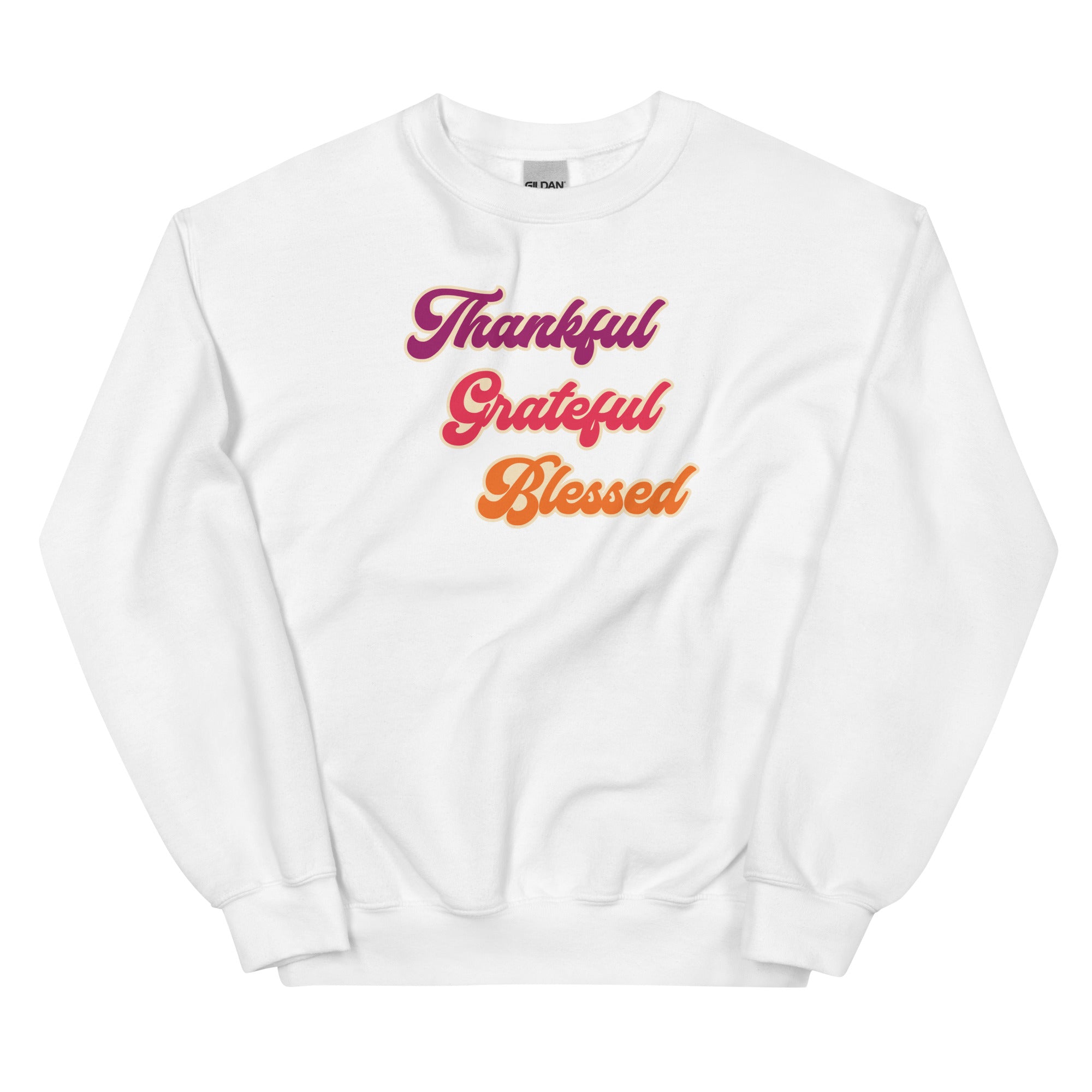 Thankful Grateful Blessed Crewneck Sweatshirt