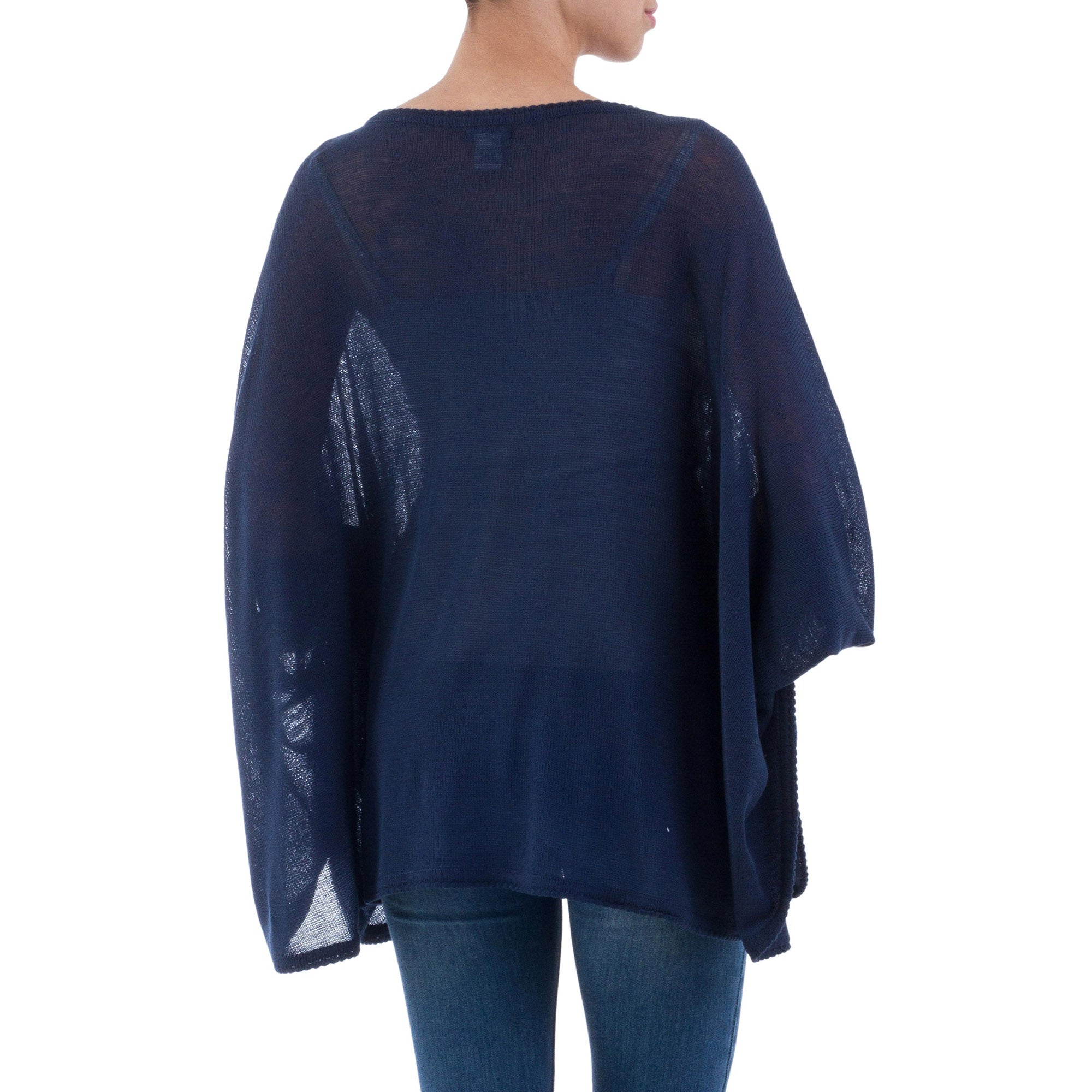 Ocean Breeze Knit Bohemian Drape Sweater