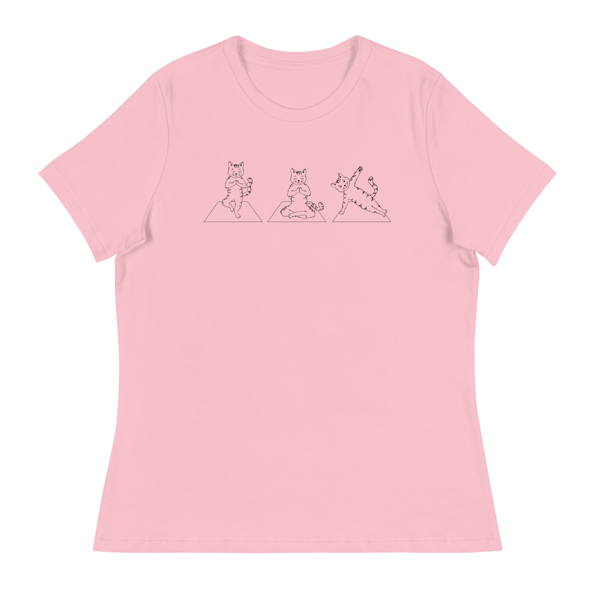 Cat Yoga Pose Relaxed T-Shirt