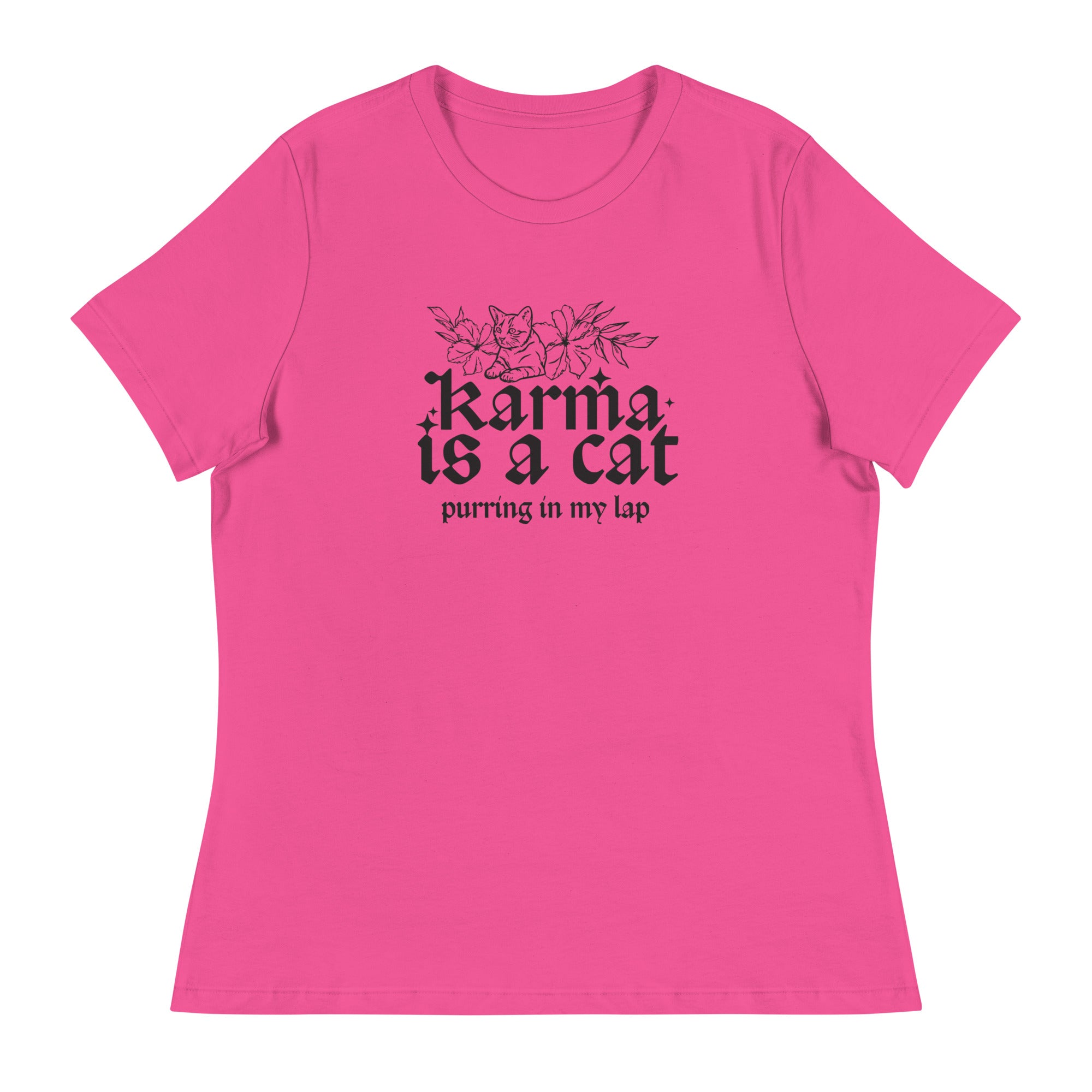 Karma is a Cat Women's Relaxed T-Shirt