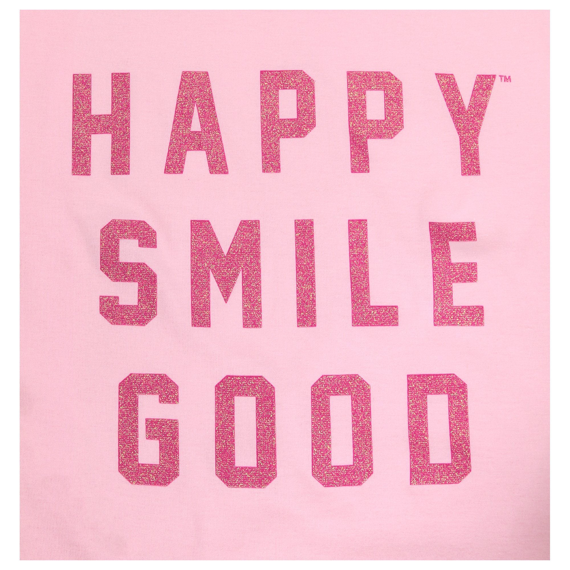 Pink Ribbon Happy Smile Good Adult T-Shirt