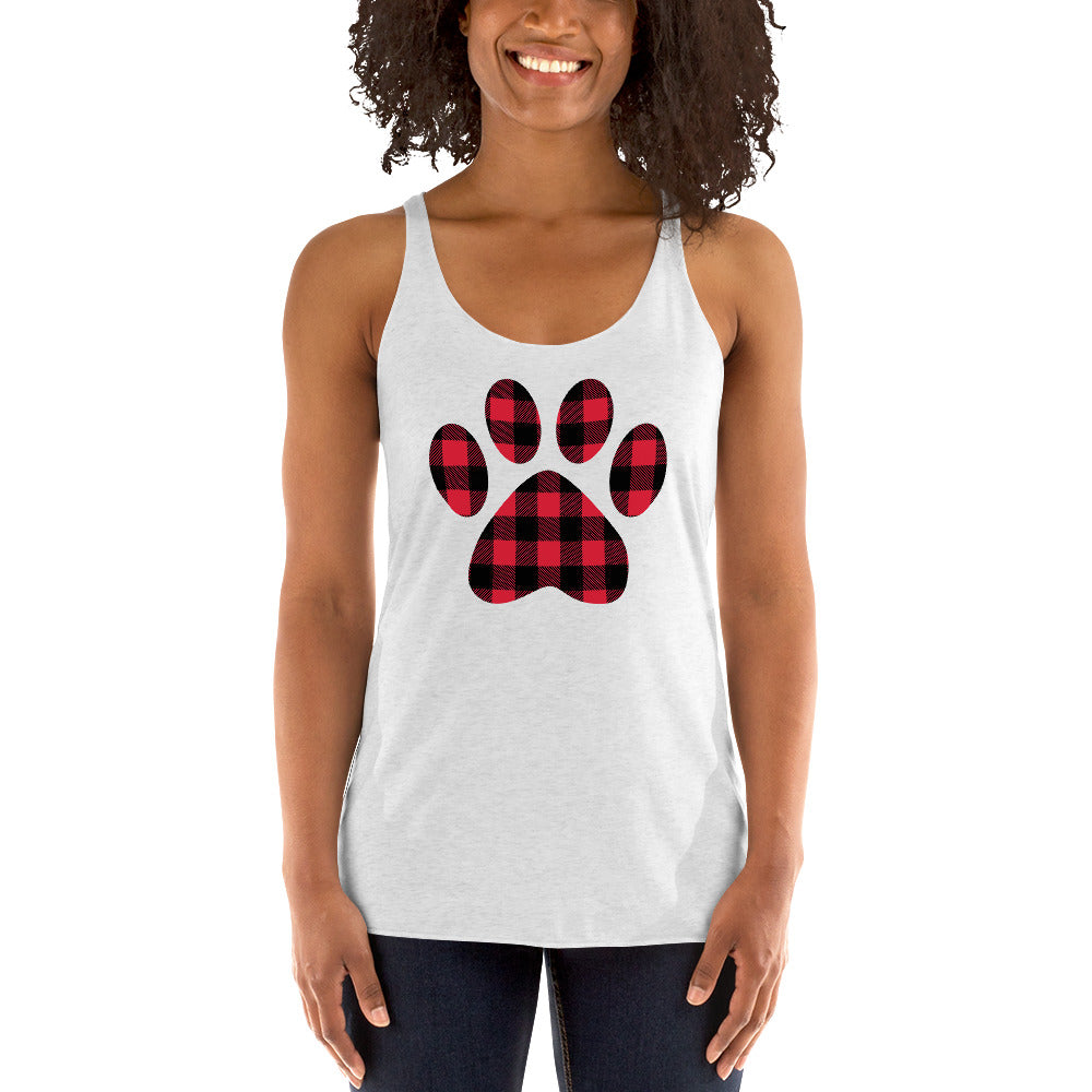 Gingham Paw Print Tank Top