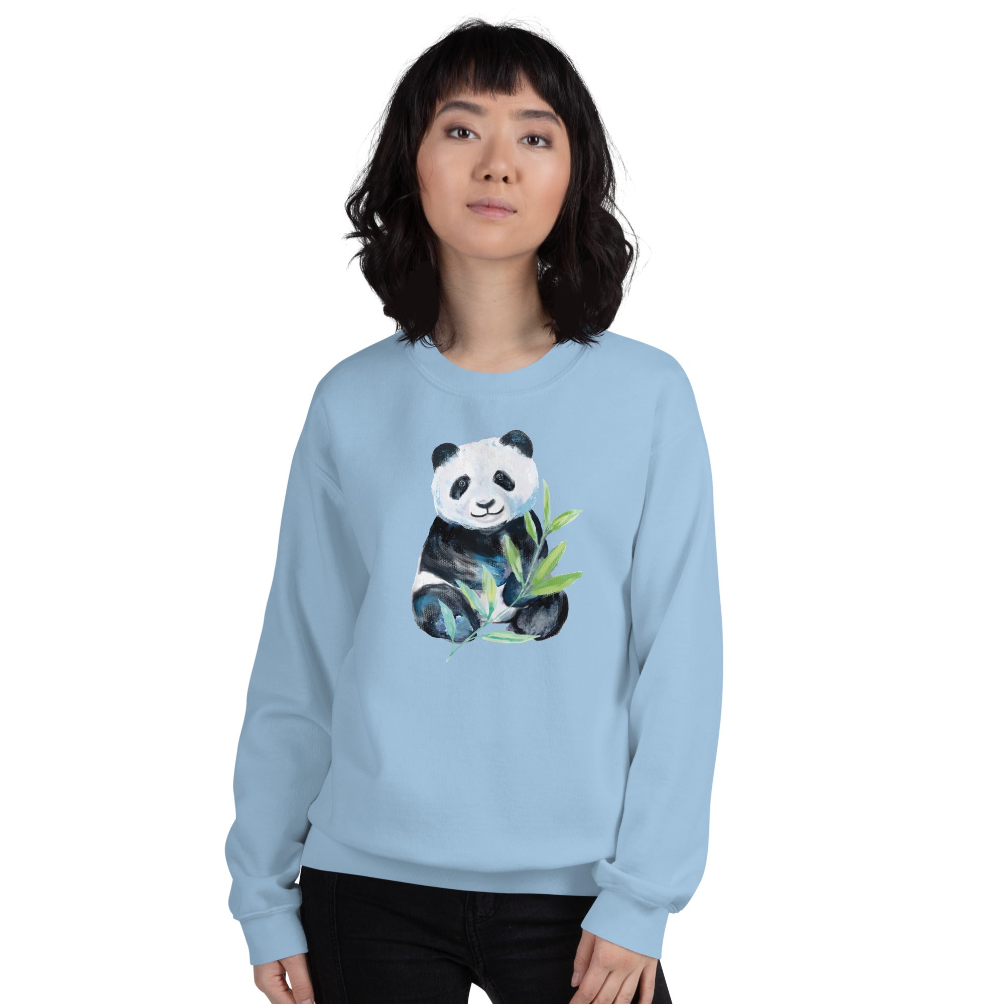 Watercolor Panda Crewneck Sweatshirt