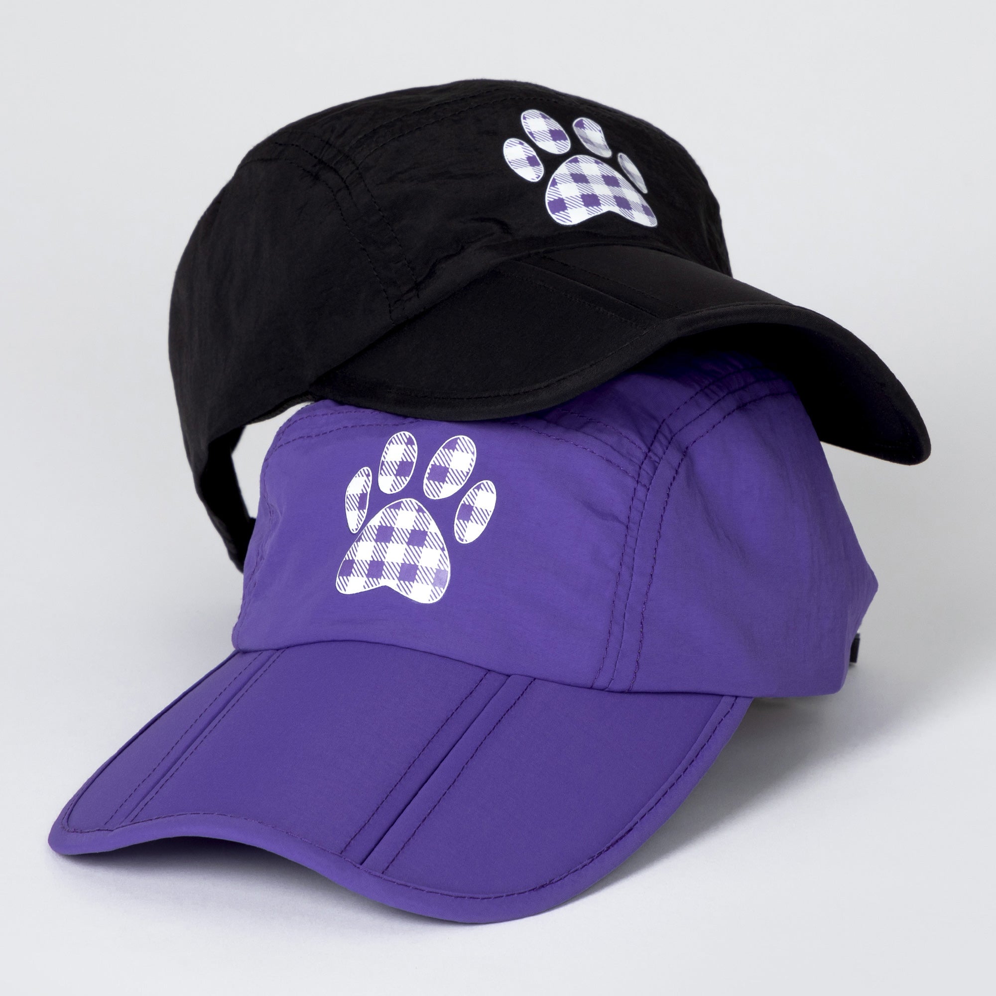 Paw Print Foldable Lightweight Baseball Cap