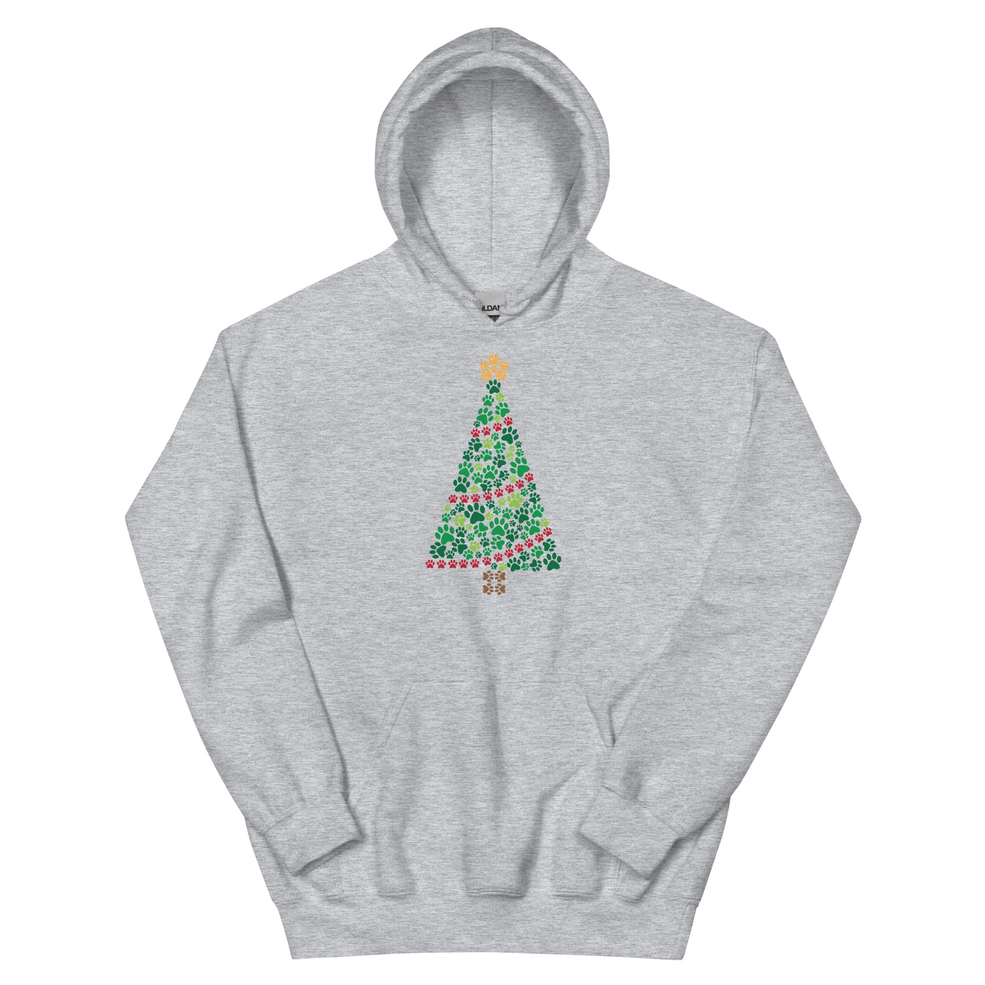 Garland of Paws Christmas Tree Hoodie