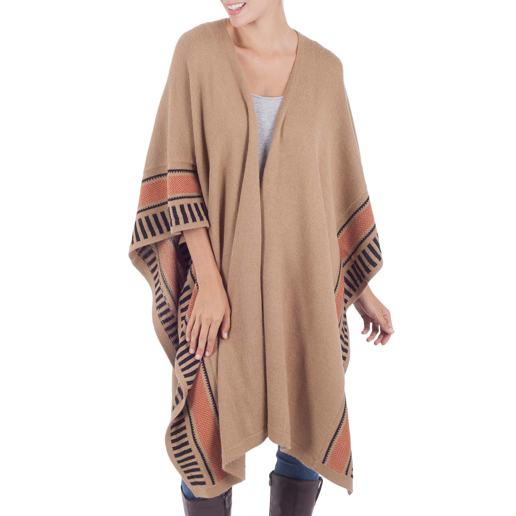 Desert Sand Ruana Cloak