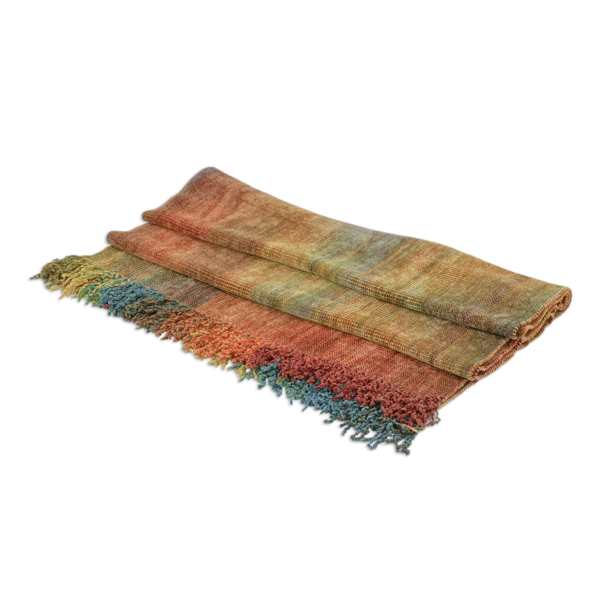 Tropical Volcano Bamboo Chenille Shawl