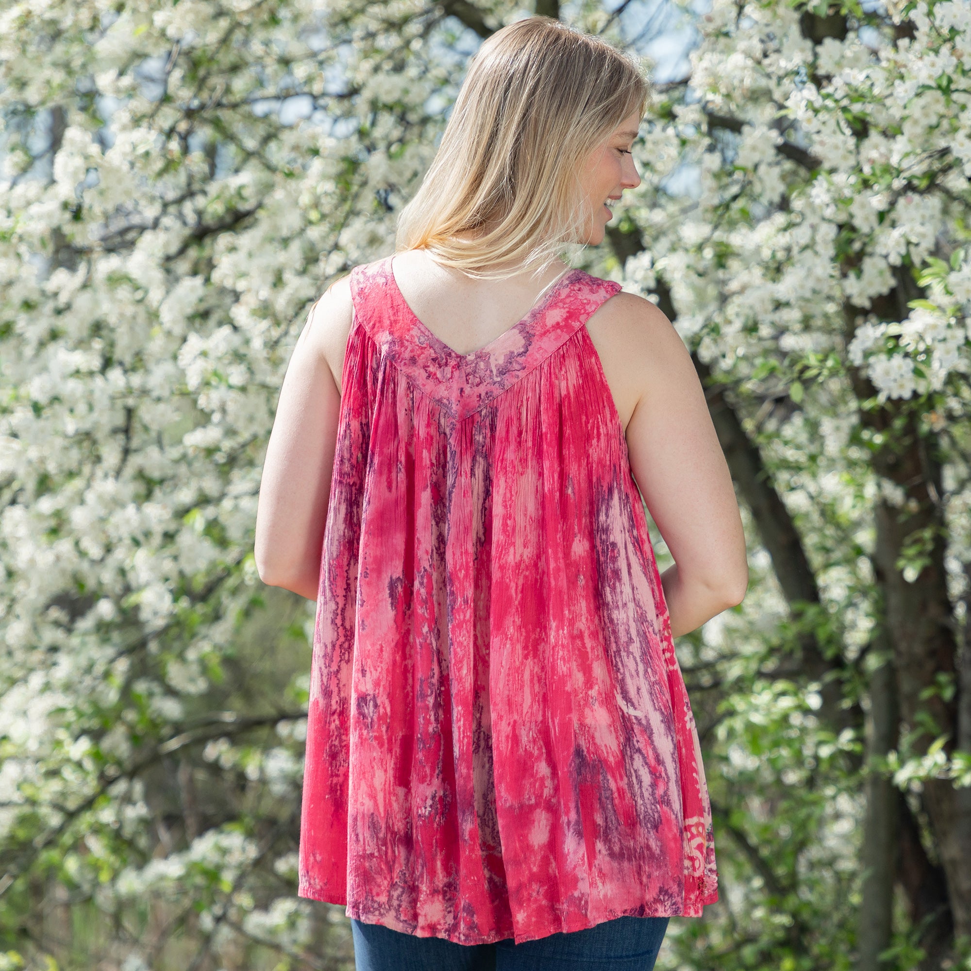 Beaded Swirl Sleeveless Tunic