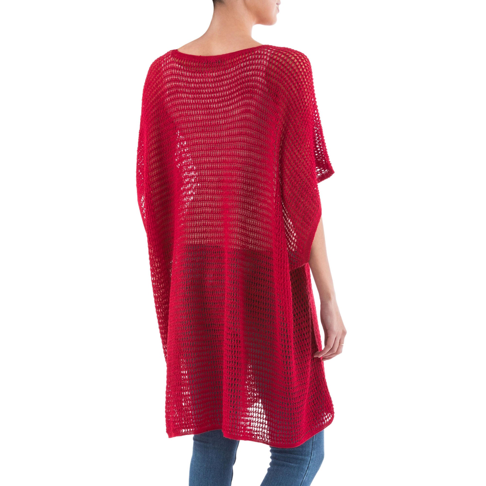 Red Dreamcatcher Knit Tunic