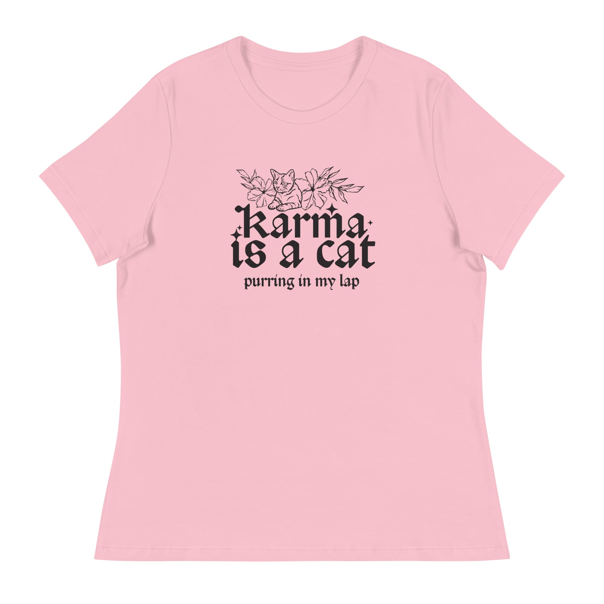 Karma is a Cat Women's Relaxed T-Shirt