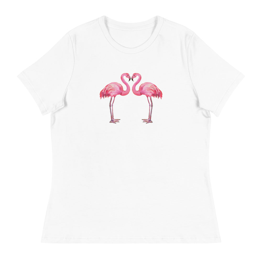 Flamingo Love Women's Relaxed T-Shirt