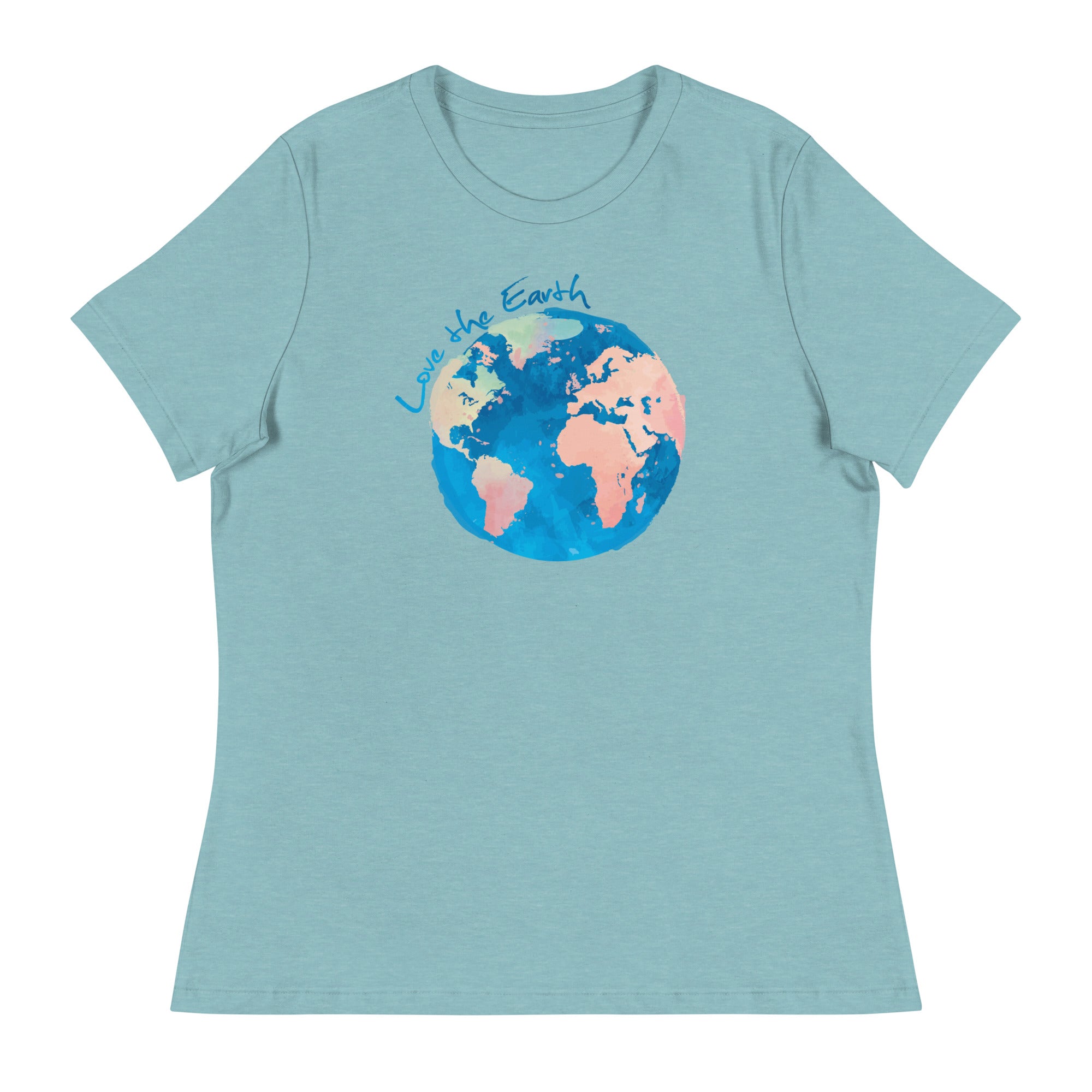 Watercolor Earth Women's Relaxed T-Shirt