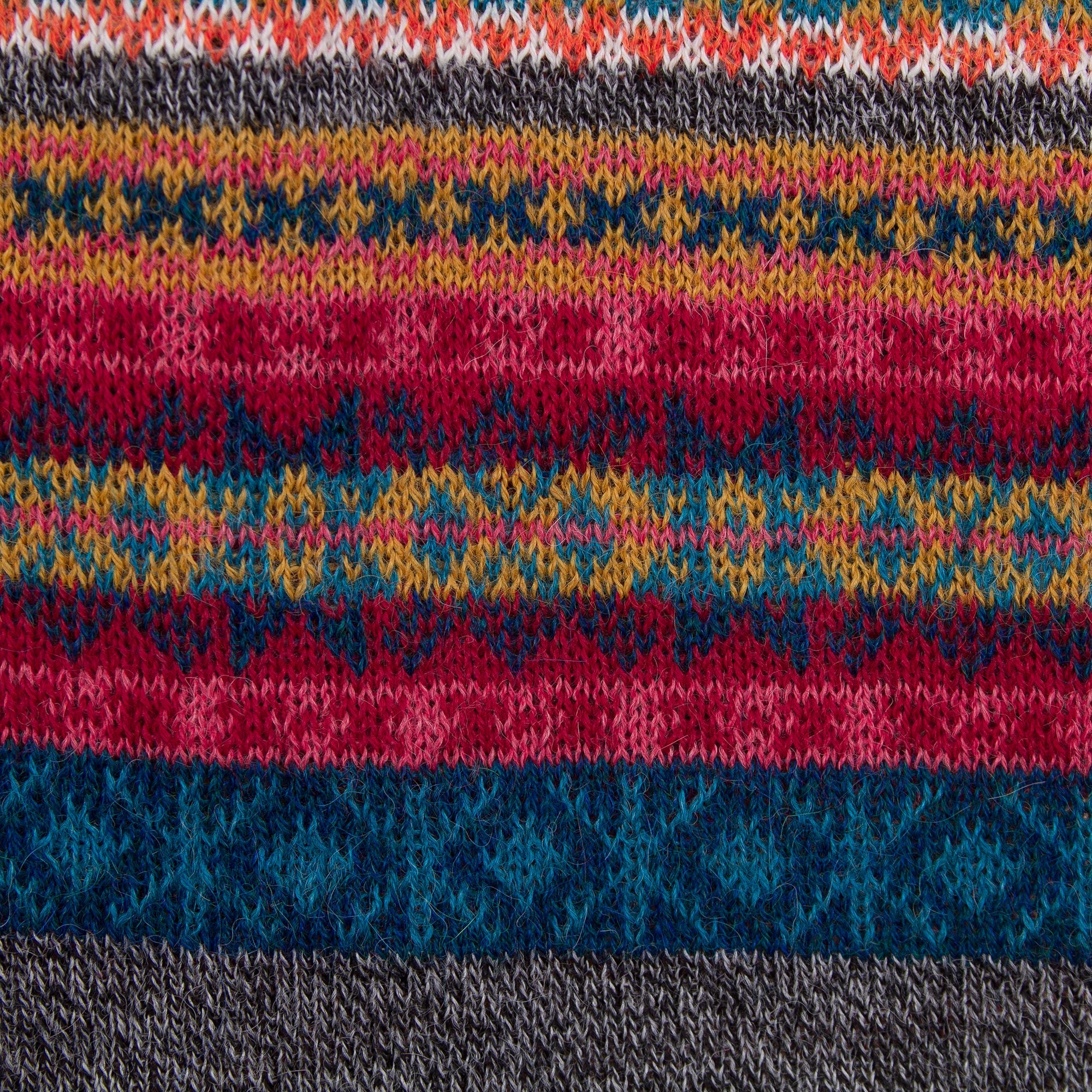 Multicolored Inca Multicolored 100% Alpaca Neck Warmer from Peru