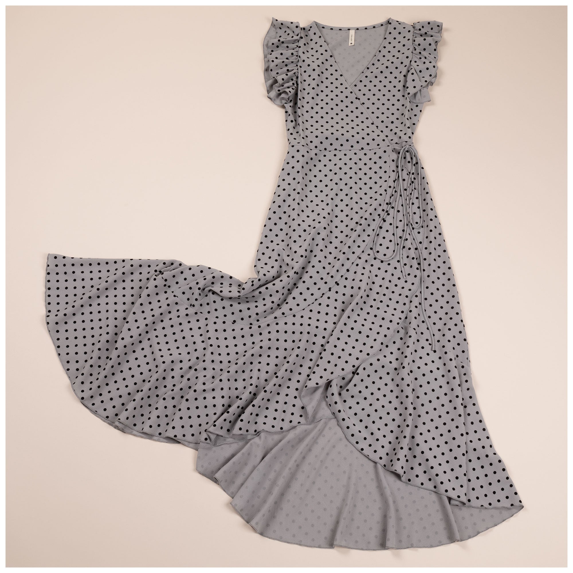 Polka Dot MaxiWrapDress