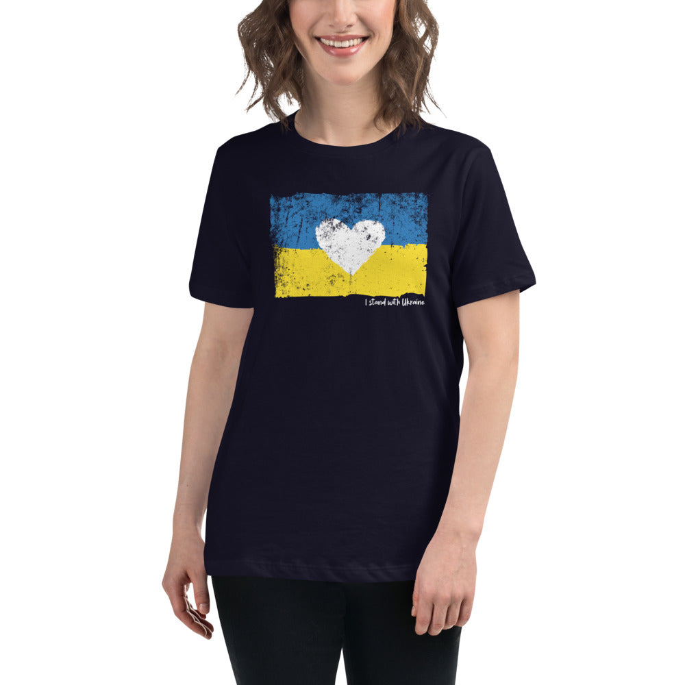 I Stand With Ukraine Women's Relaxed T-Shirt