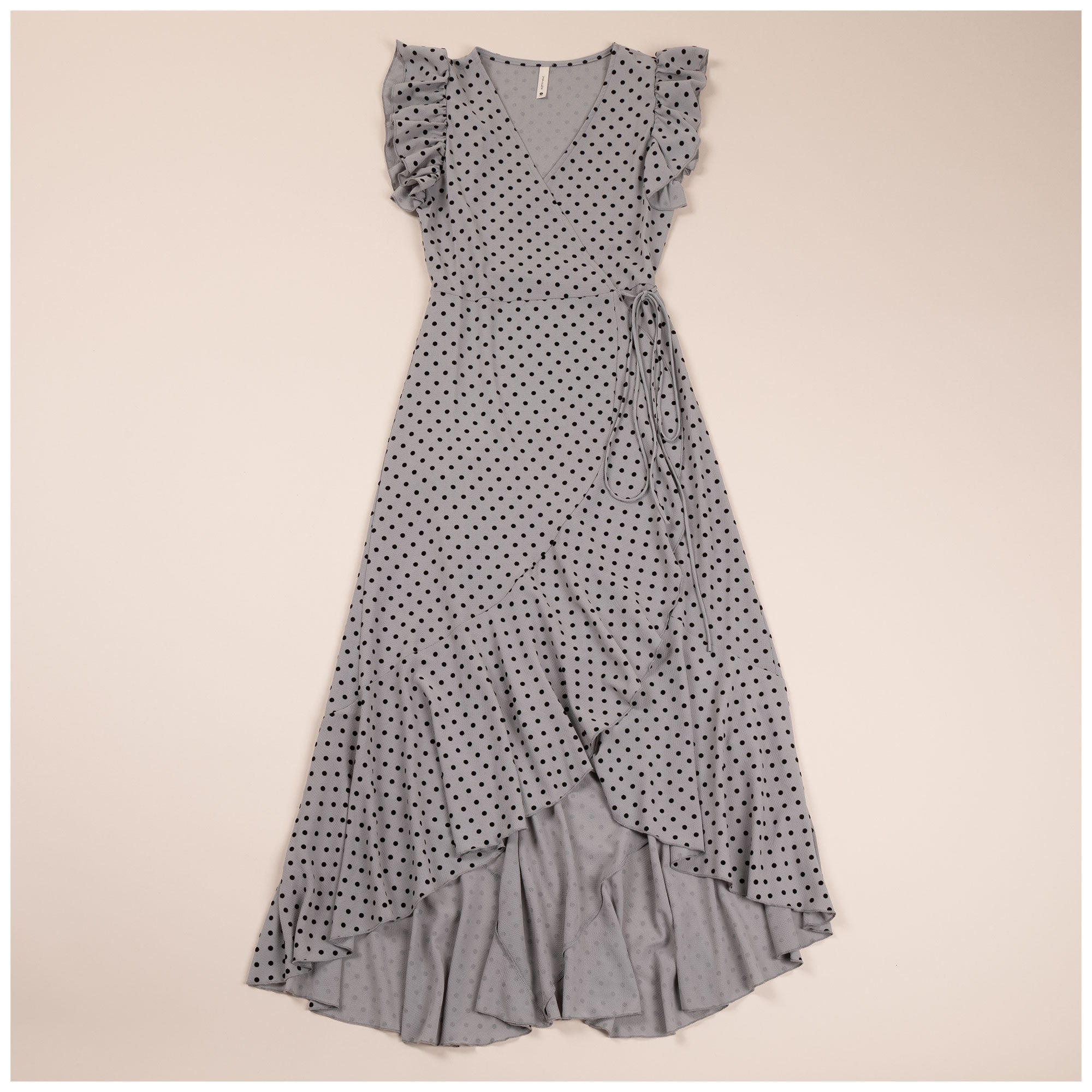 Polka Dot MaxiWrapDress