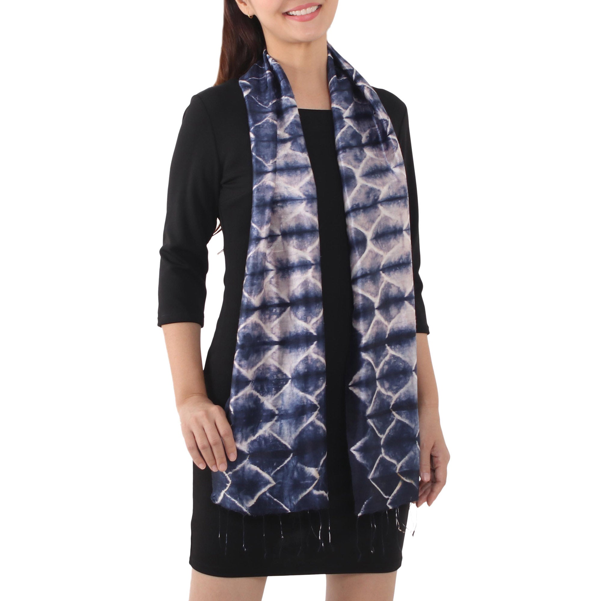 Sapphire Mystique Silk scarf