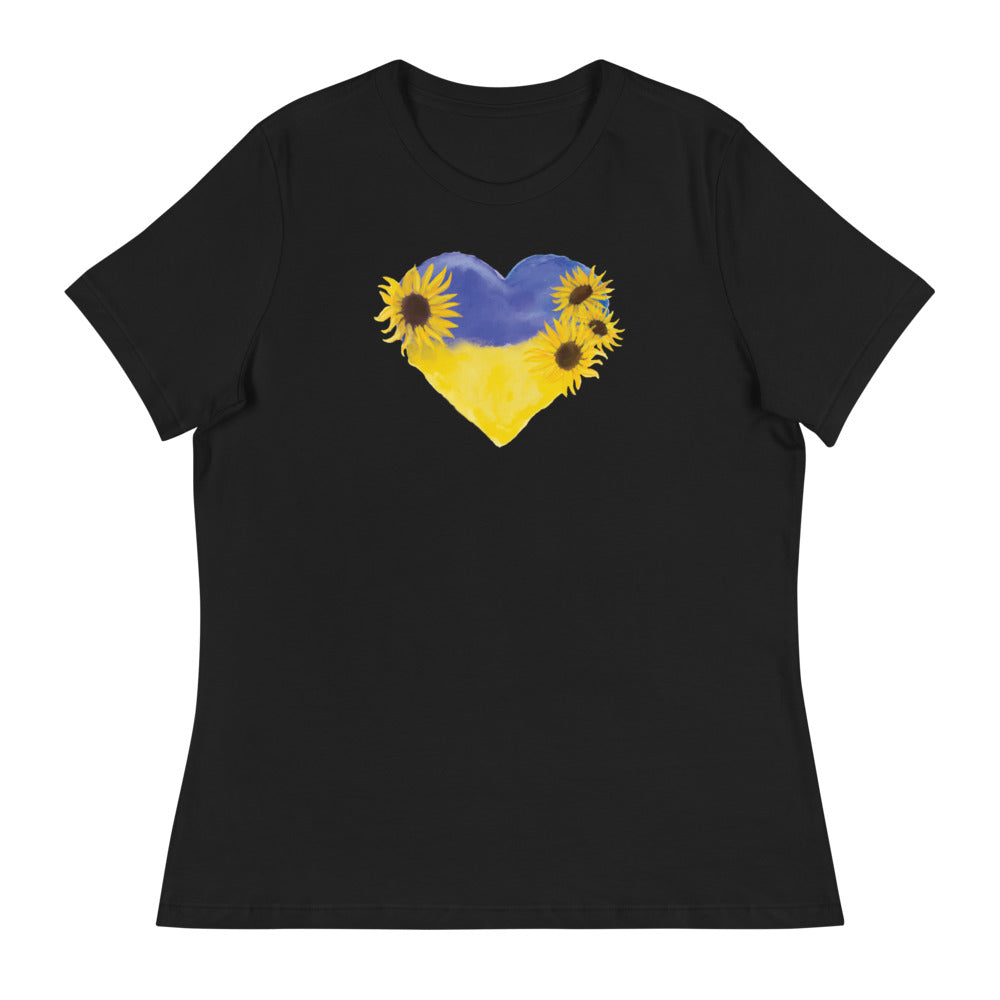 Love For Ukraine Sunflowers Women's Relaxed T-Shirt