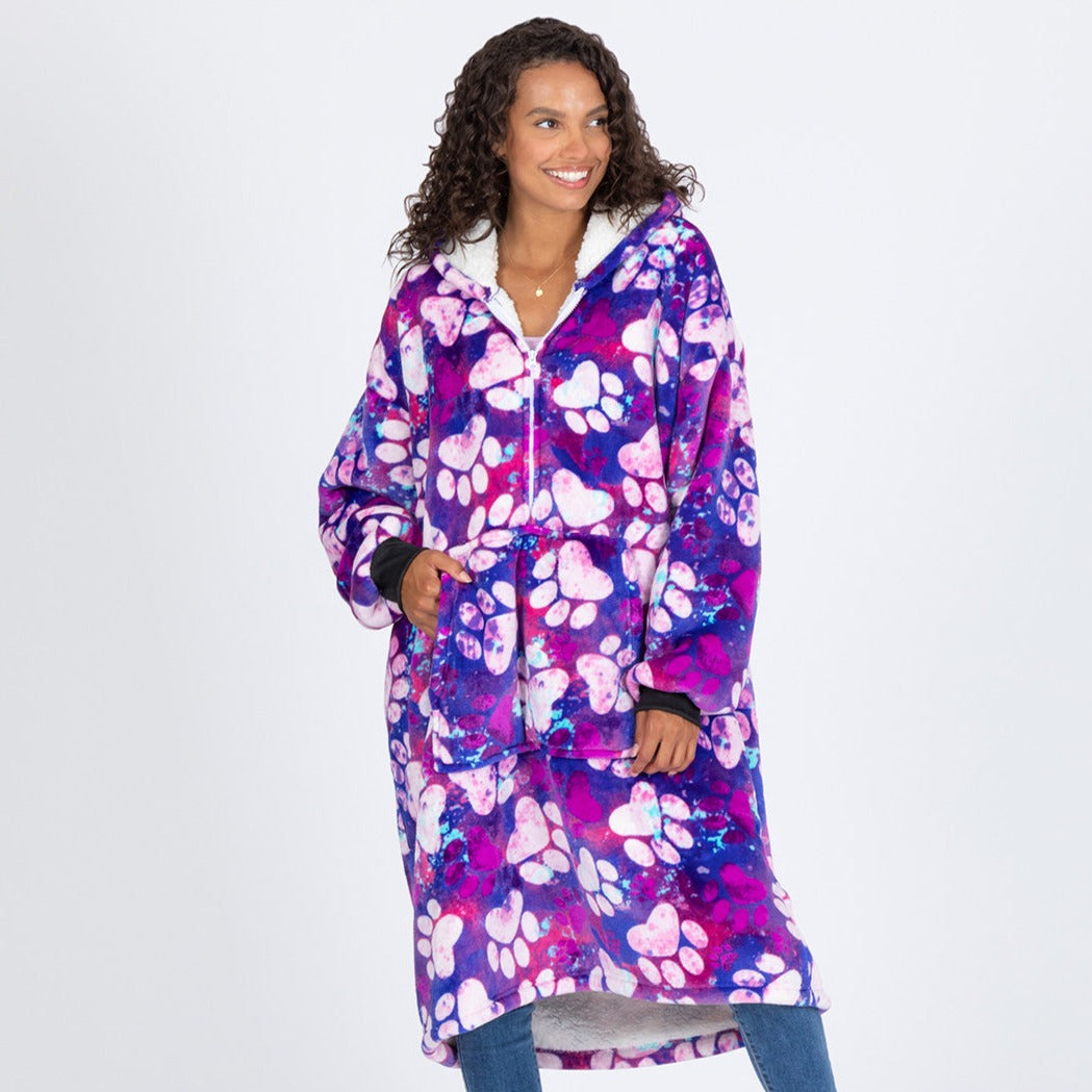 Super Cozy Fleece Blanket Hoodie