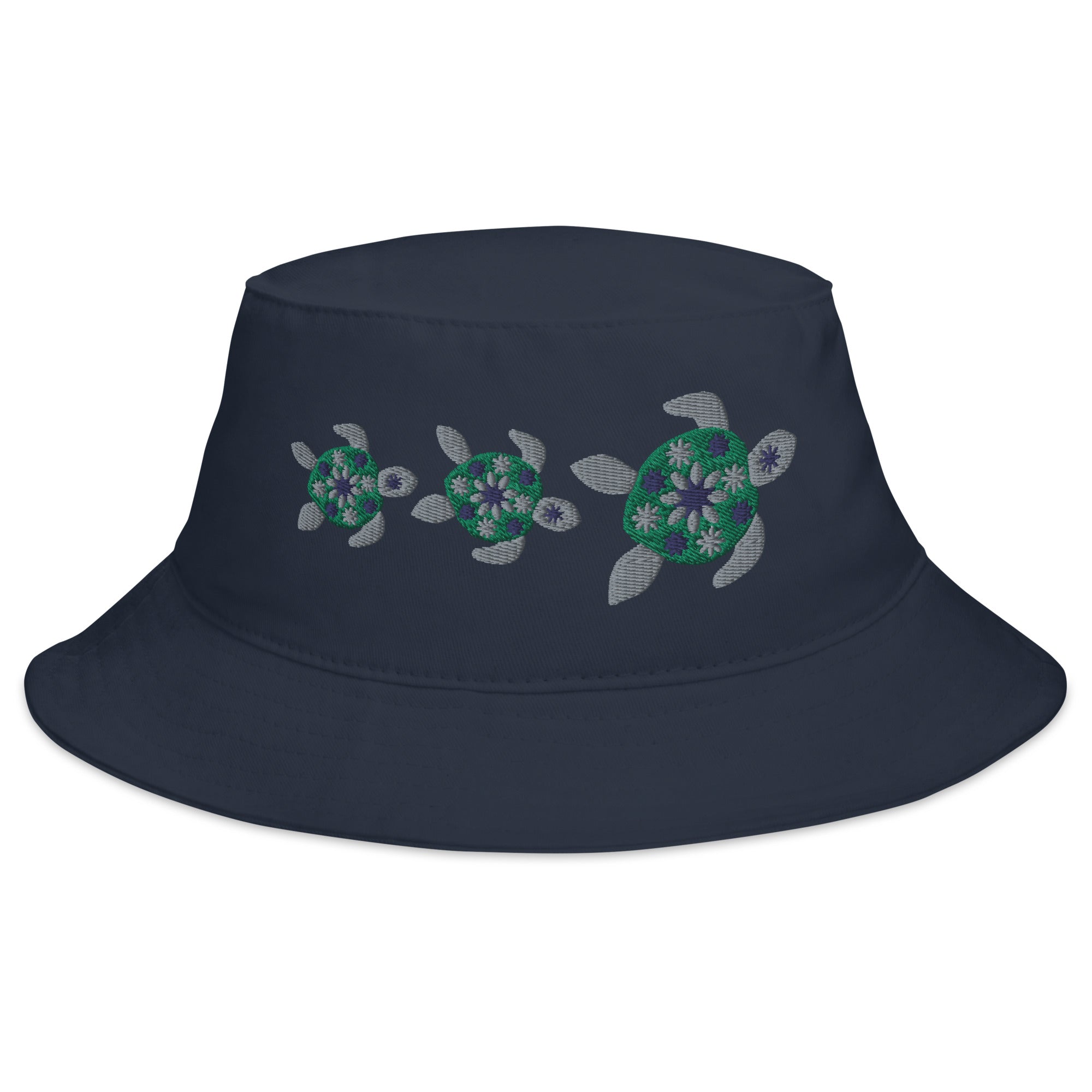 Flower Sea Turtles Bucket Hat