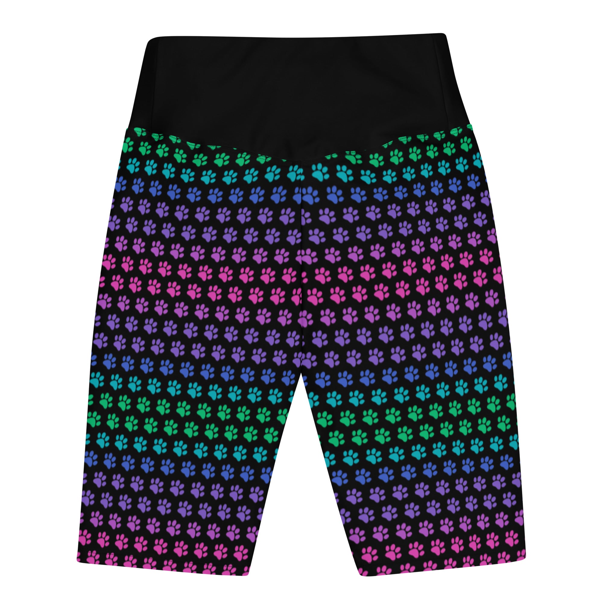 Rainbow Paw Biker Shorts