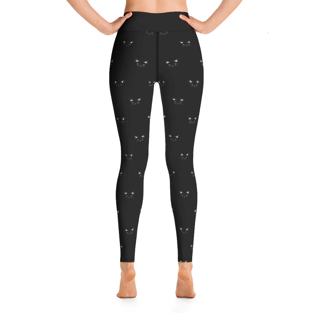 Black Cat Yoga Leggings