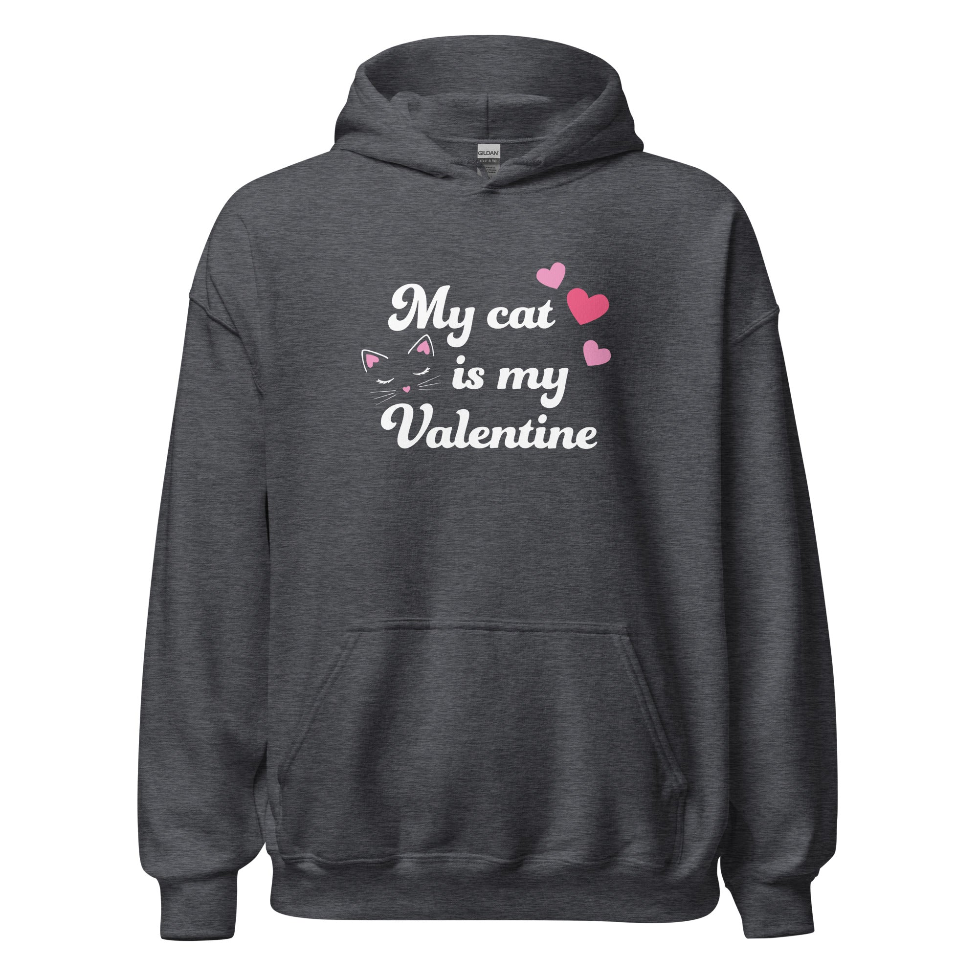 My Cat is My Valentine Hoodie