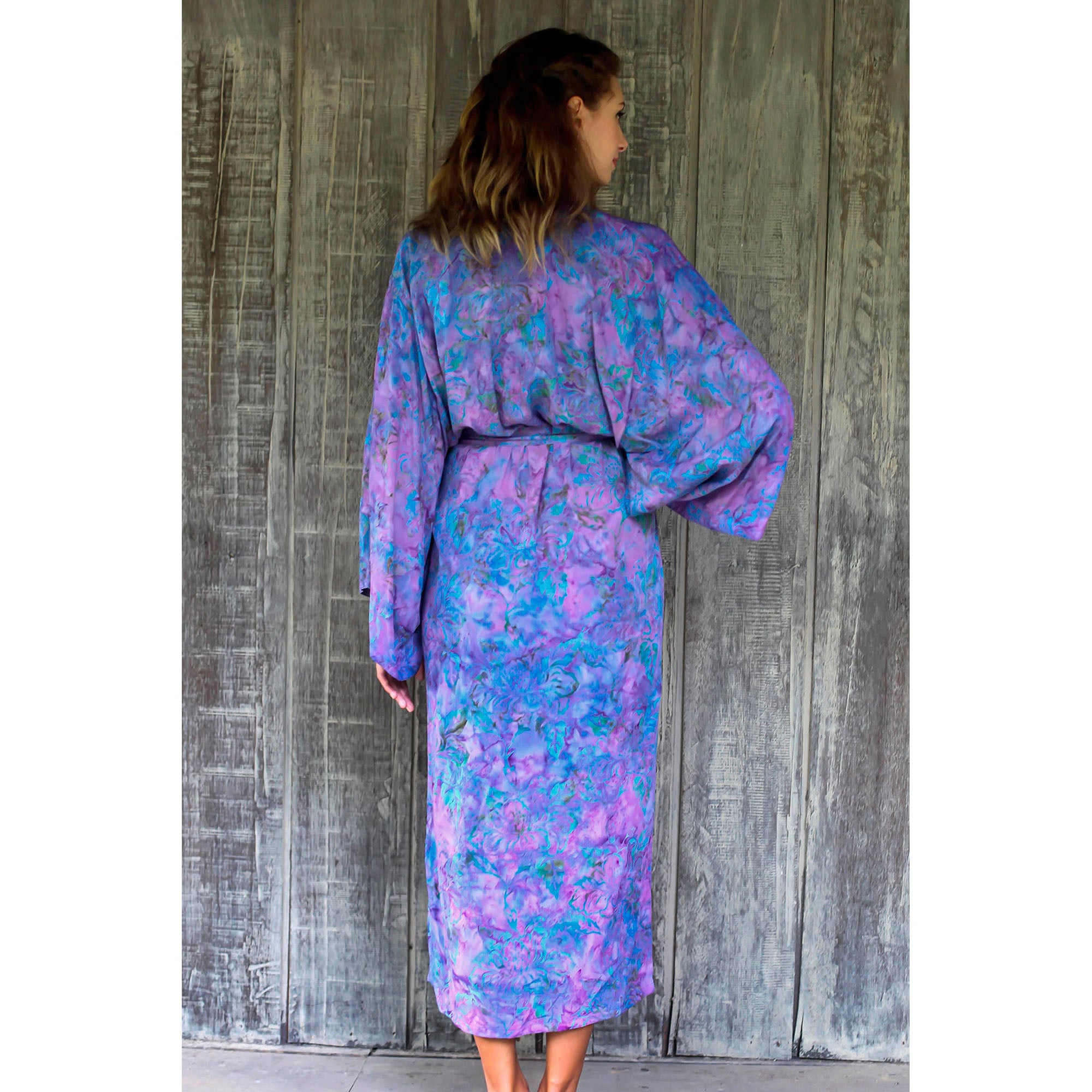 Purple Mist Batik Robe