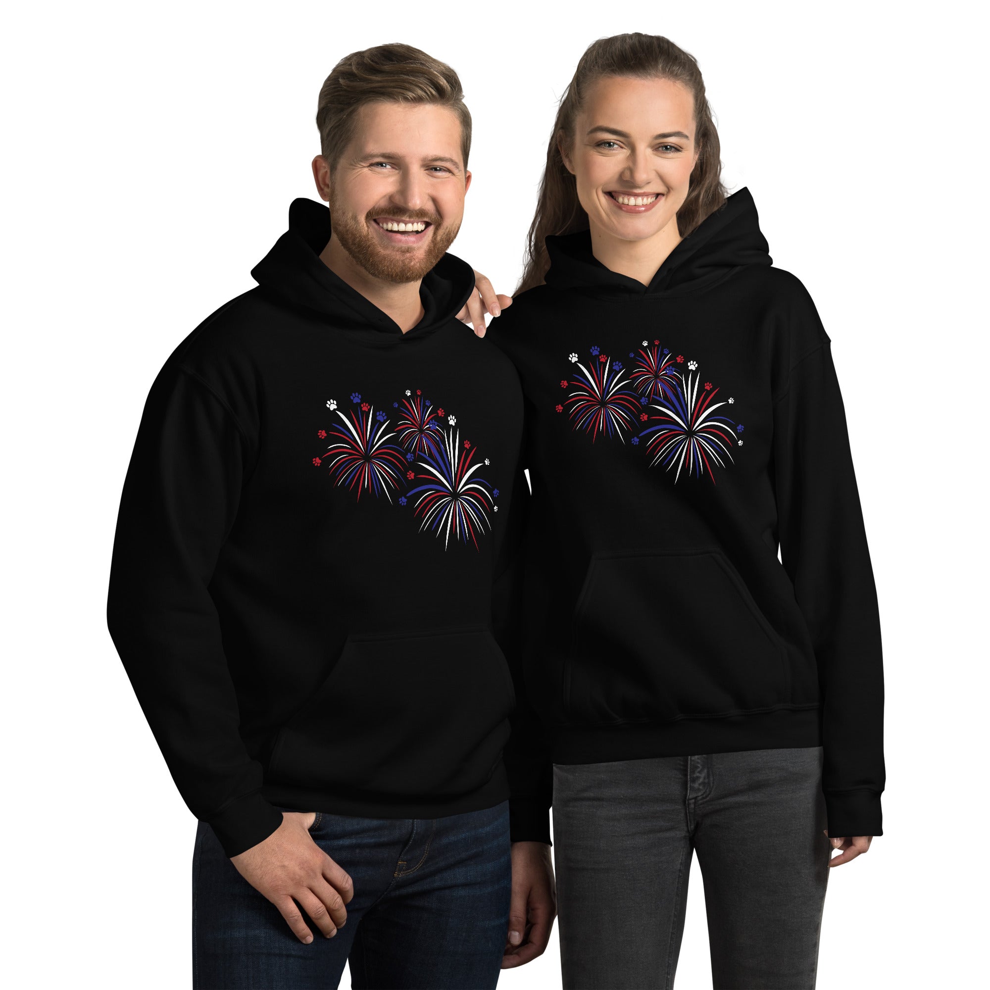 Fireworks of Paws Hoodie