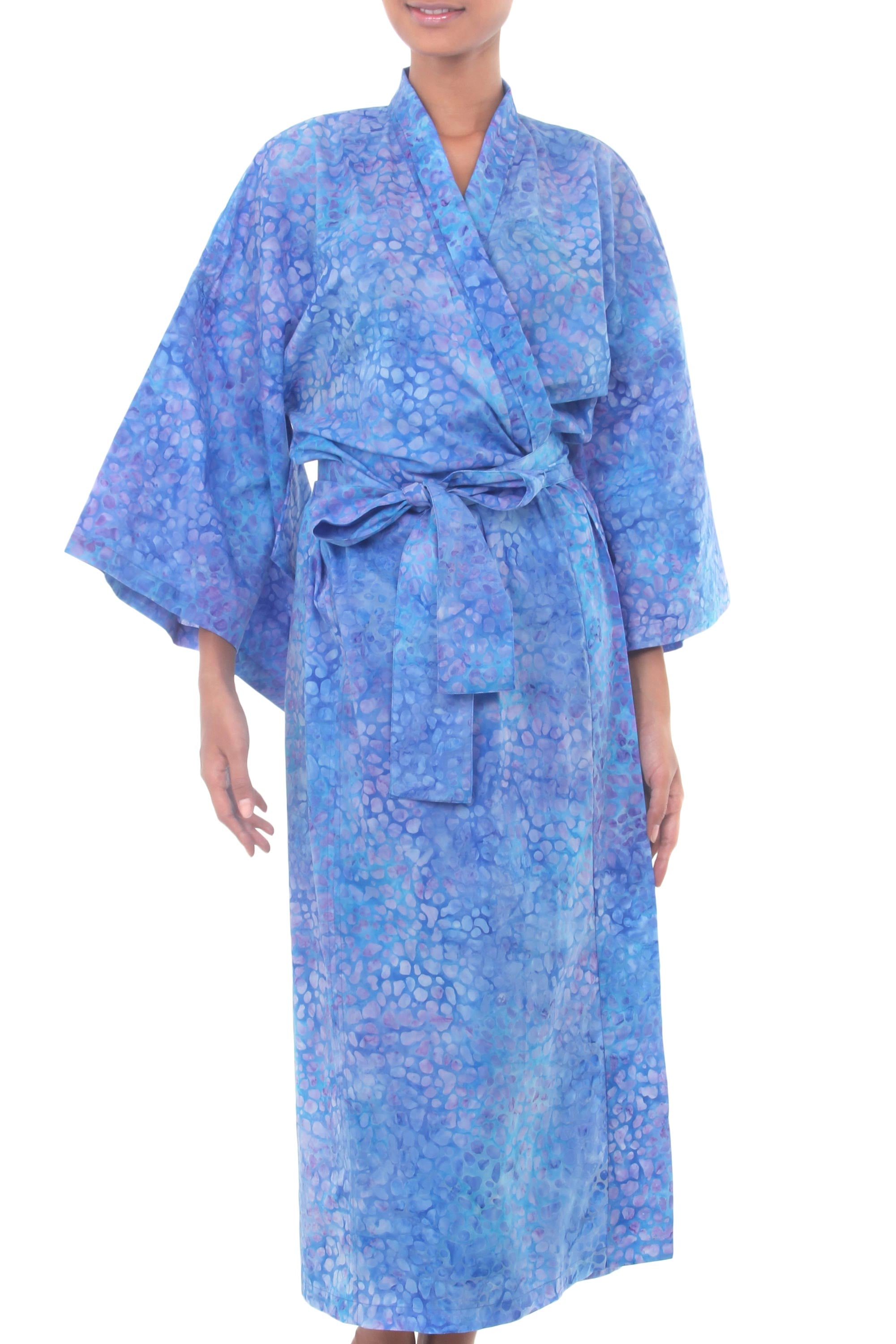 Rushing River Women's Batik Cotton Robe