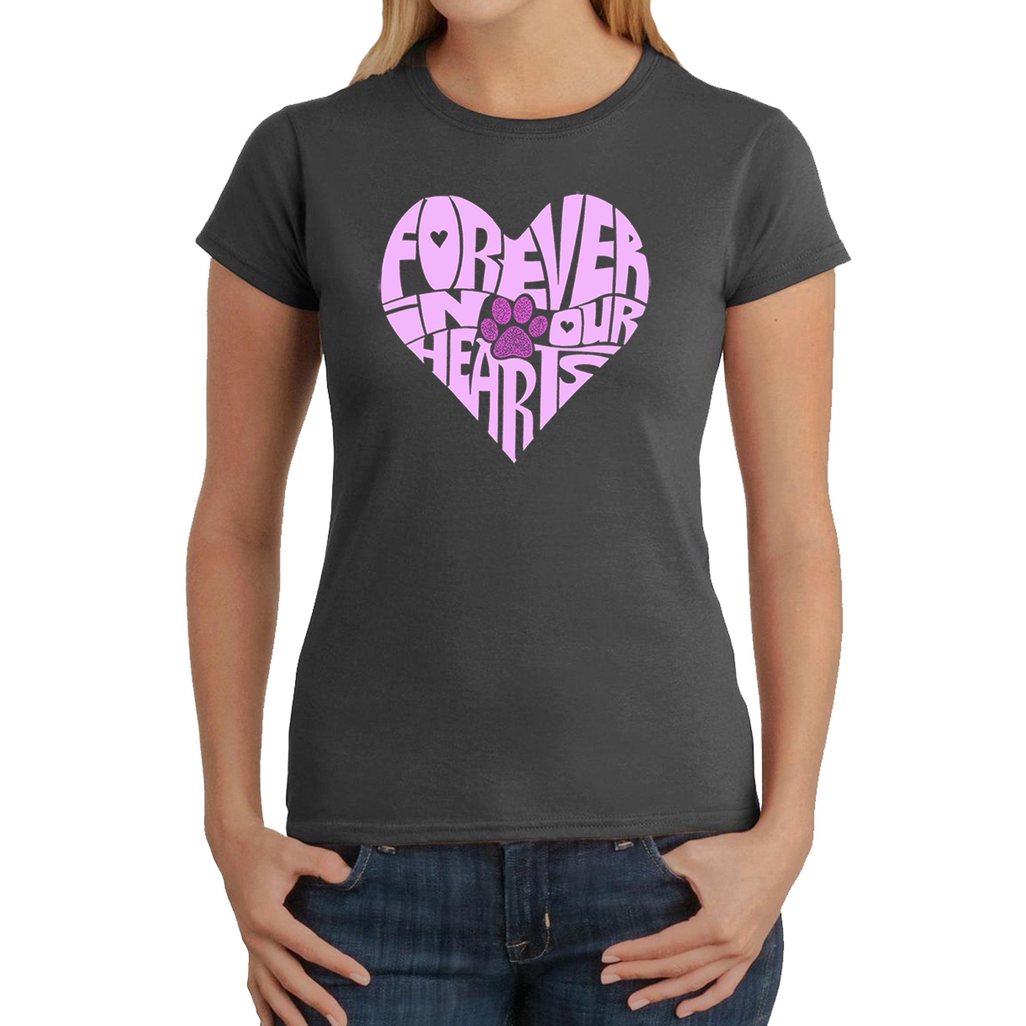 Forever In Our Hearts - Women's Word Art T-Shirt