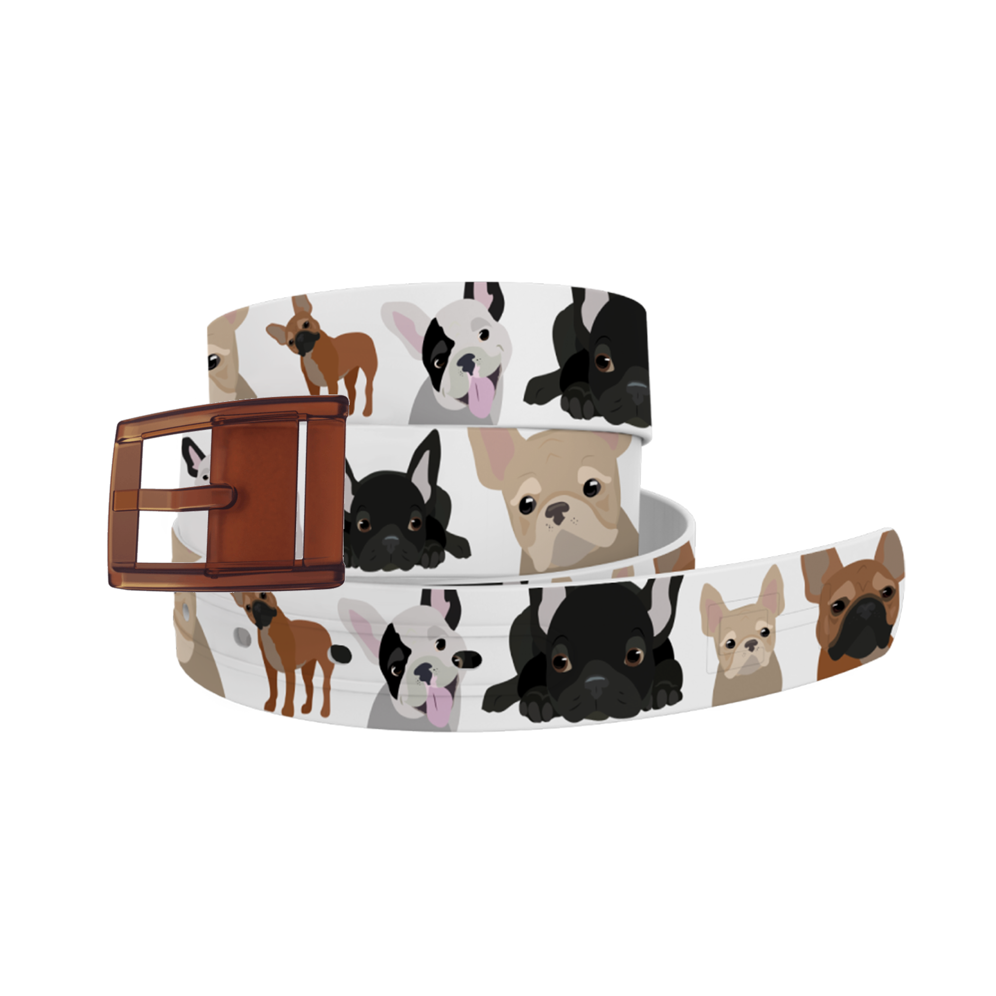 Frenchie Belt with Black Buckle