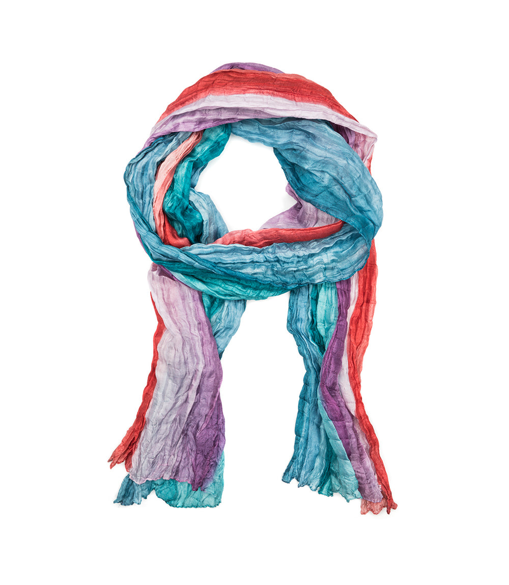 Shibori Silk Scarf